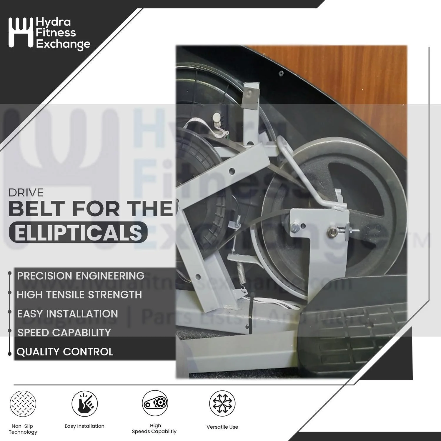 Horizon Fitness Ct5.4 T101-04 Treadmill Pulley Drive Belt 1000227461 - Image 3