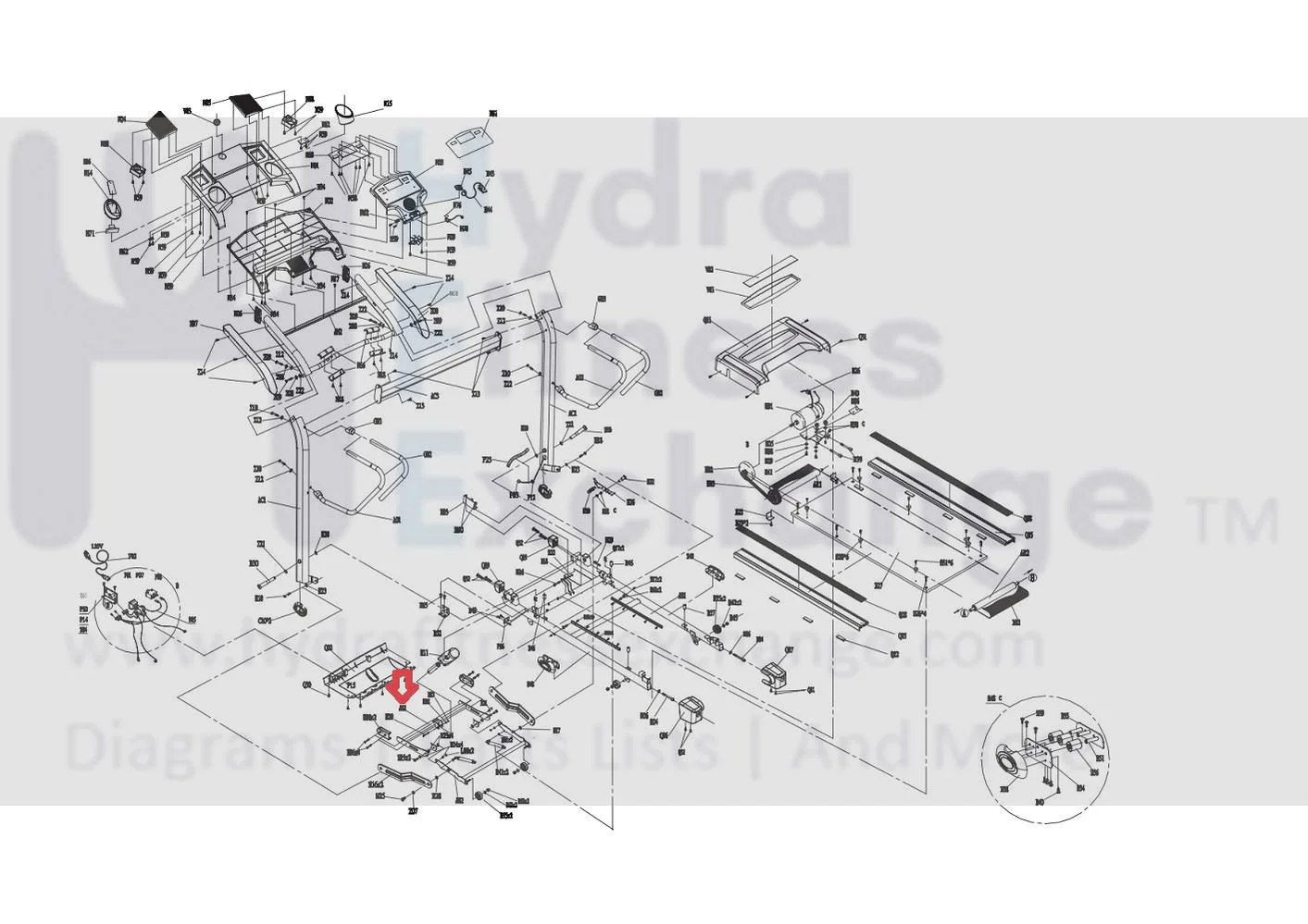 Horizon Fitness CT7.0 T93 Treadmill Elevation Rack Set 1000092485 - Image 3