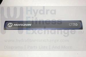 Horizon Fitness CT7.0 Treadmill Motor Cover Sticker 103214 - Image 2