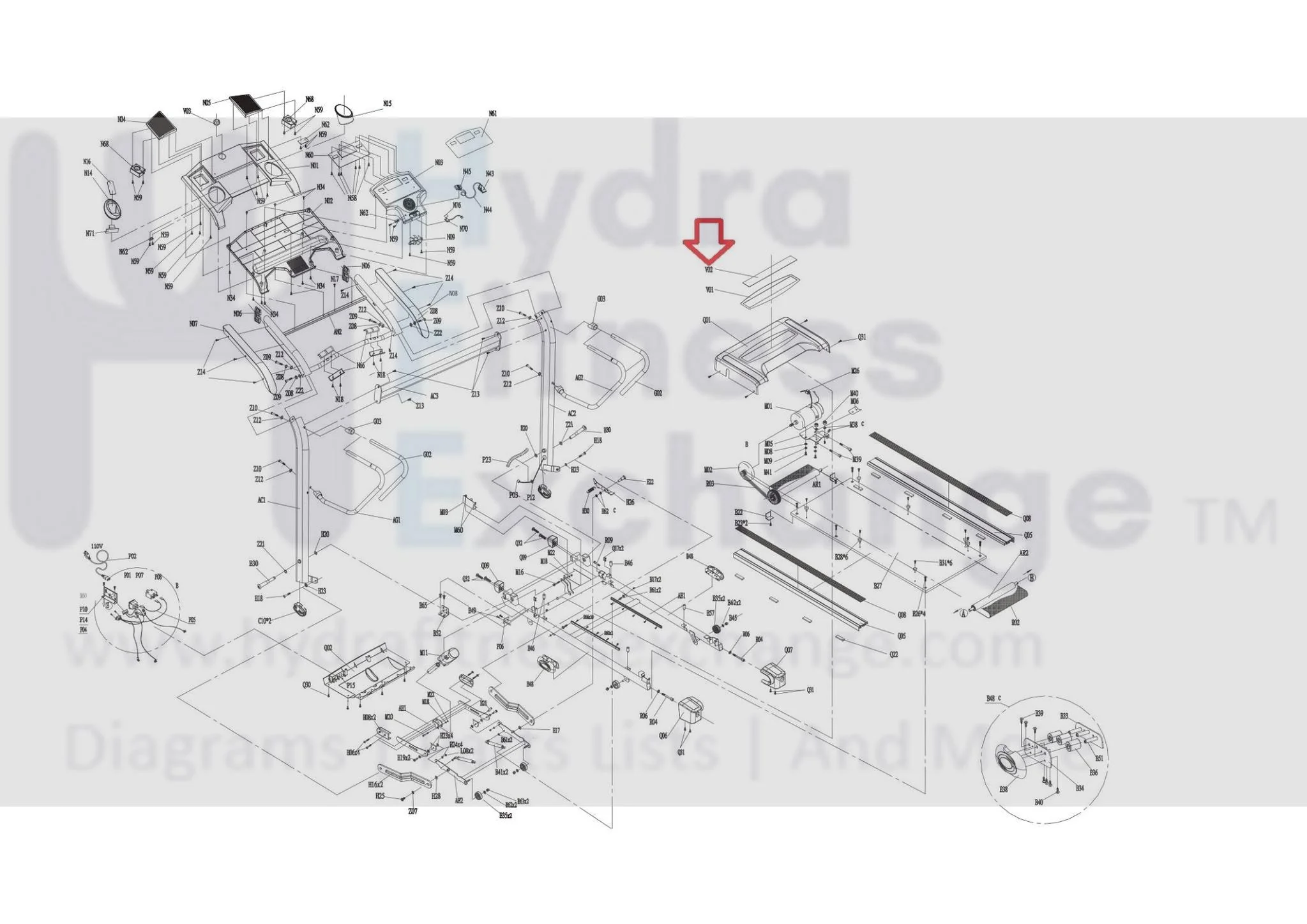 Horizon Fitness CT7.0 Treadmill Motor Cover Sticker 103214 - Image 3