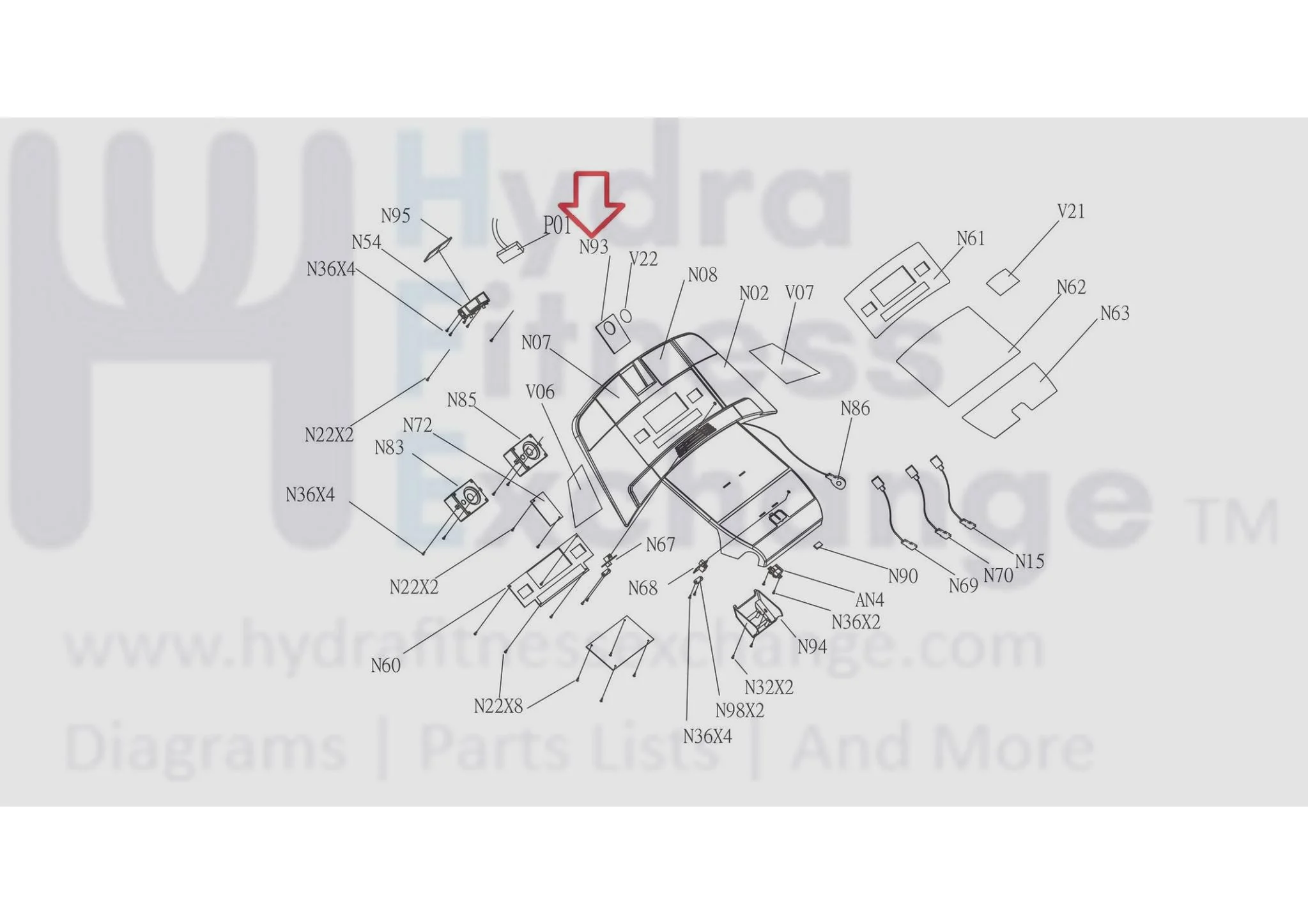 Horizon Fitness CT7.1 T102 T103 T202 Treadmill Skid Proof Decal 1000103575 - Image 3