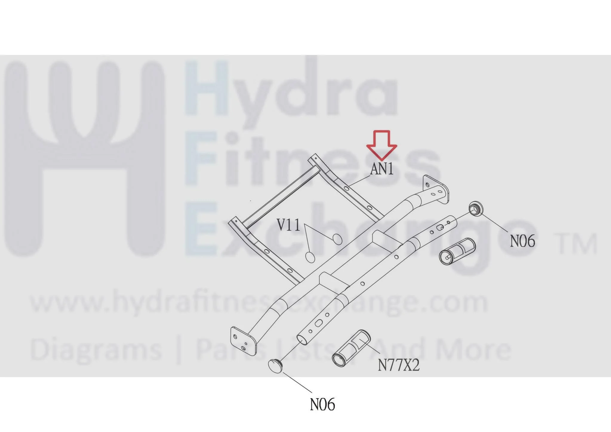 Horizon Fitness CT7.1 Treadmill Console Base Frame Set - Image 2