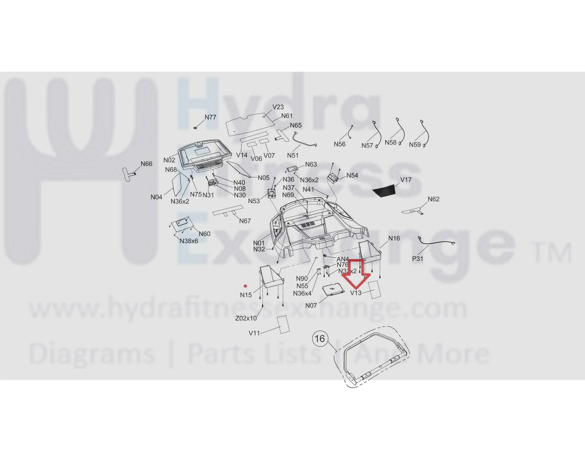 Horizon Fitness CT7.2 T202-03 Treadmill Right Kettle Pop Sticker 1000308297 - Image 3