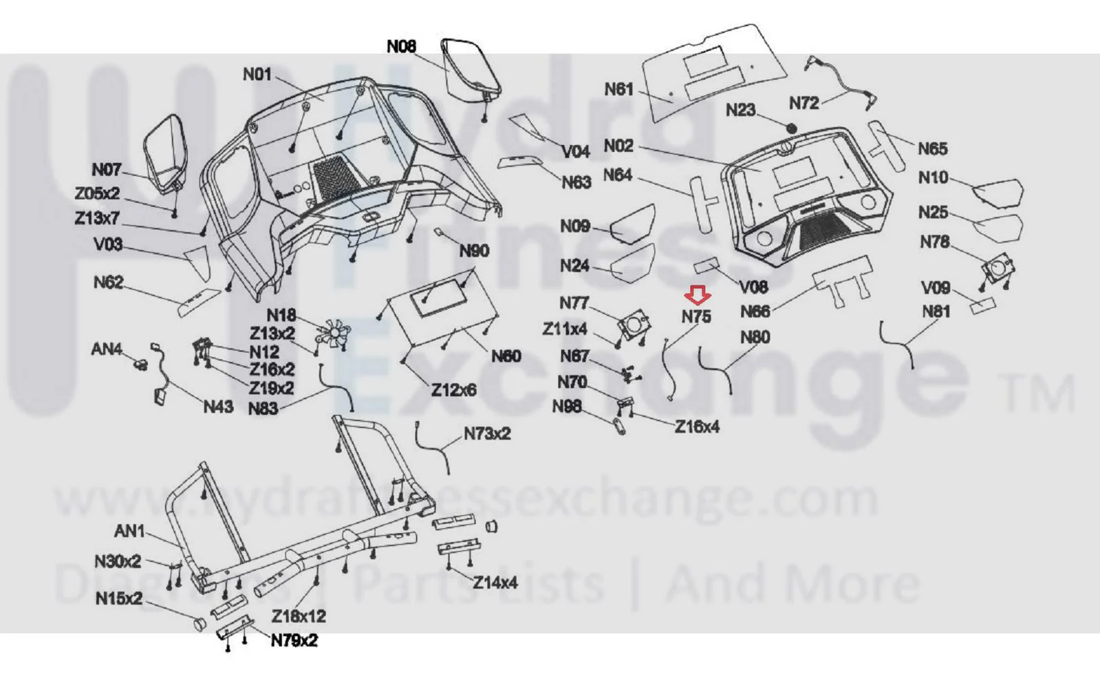Horizon Fitness CT9.3 T303 5-02 Treadmill Audio Connection Wire 400L 000103656 - Image 2