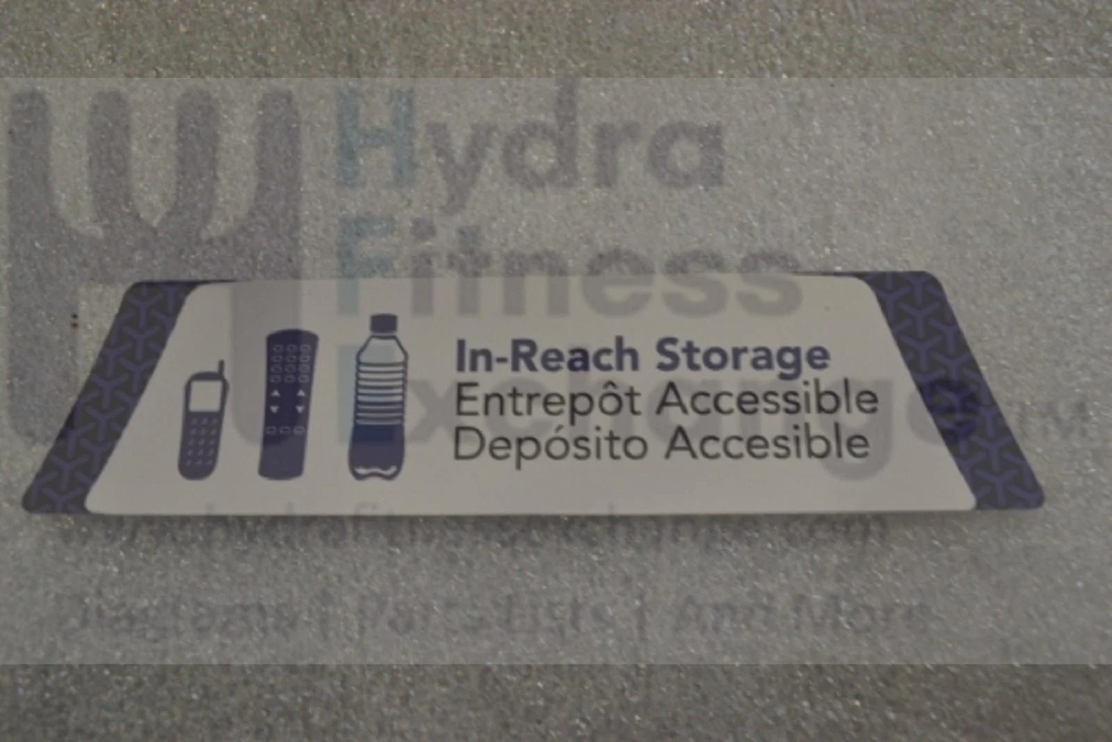 Horizon Fitness CT9.3 - T303 - TM444 Treadmill Storage Tray Decal 1000229628