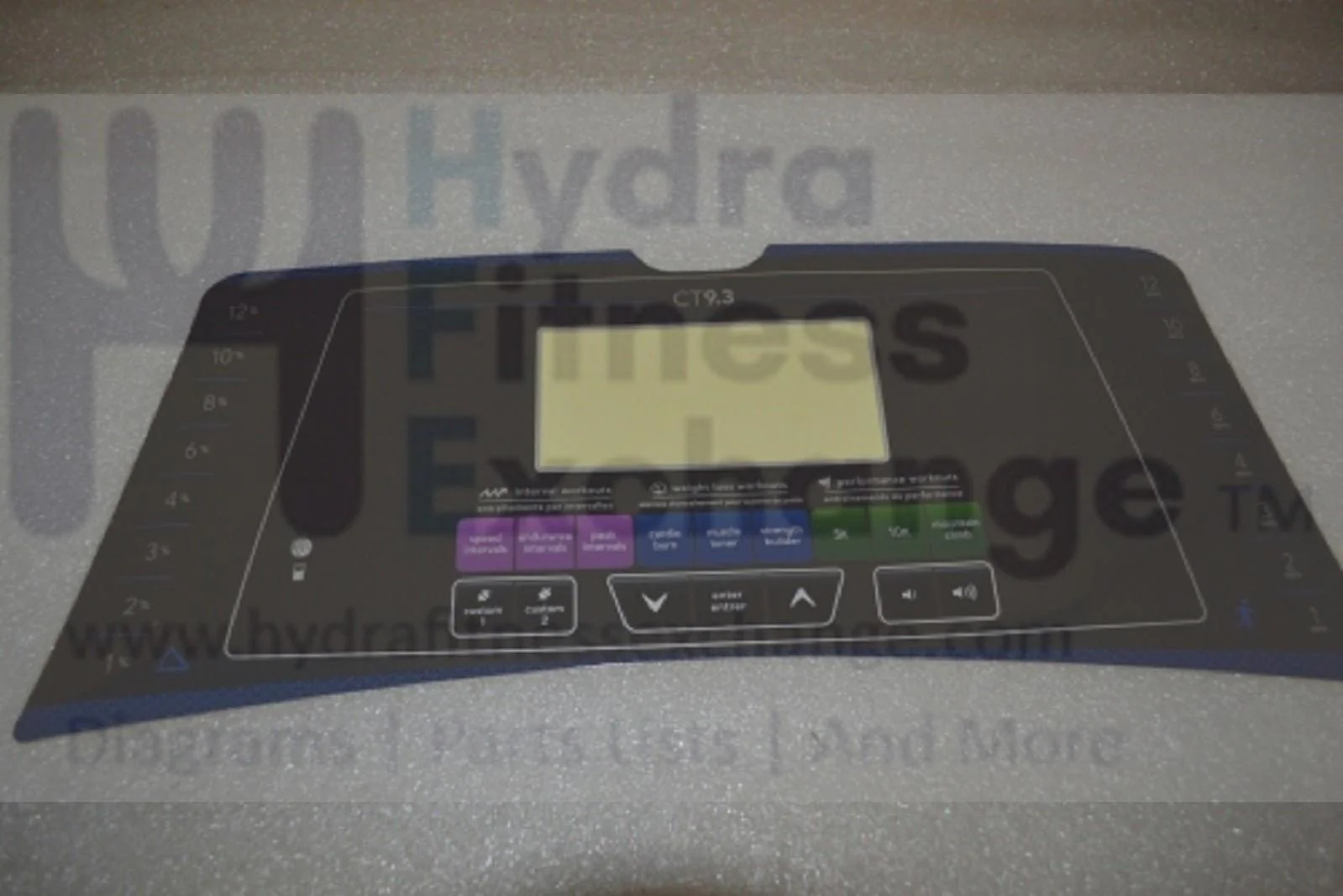 Horizon Fitness CT9.3 Treadmill Documentation Overlay Manipulate UP 1000304431