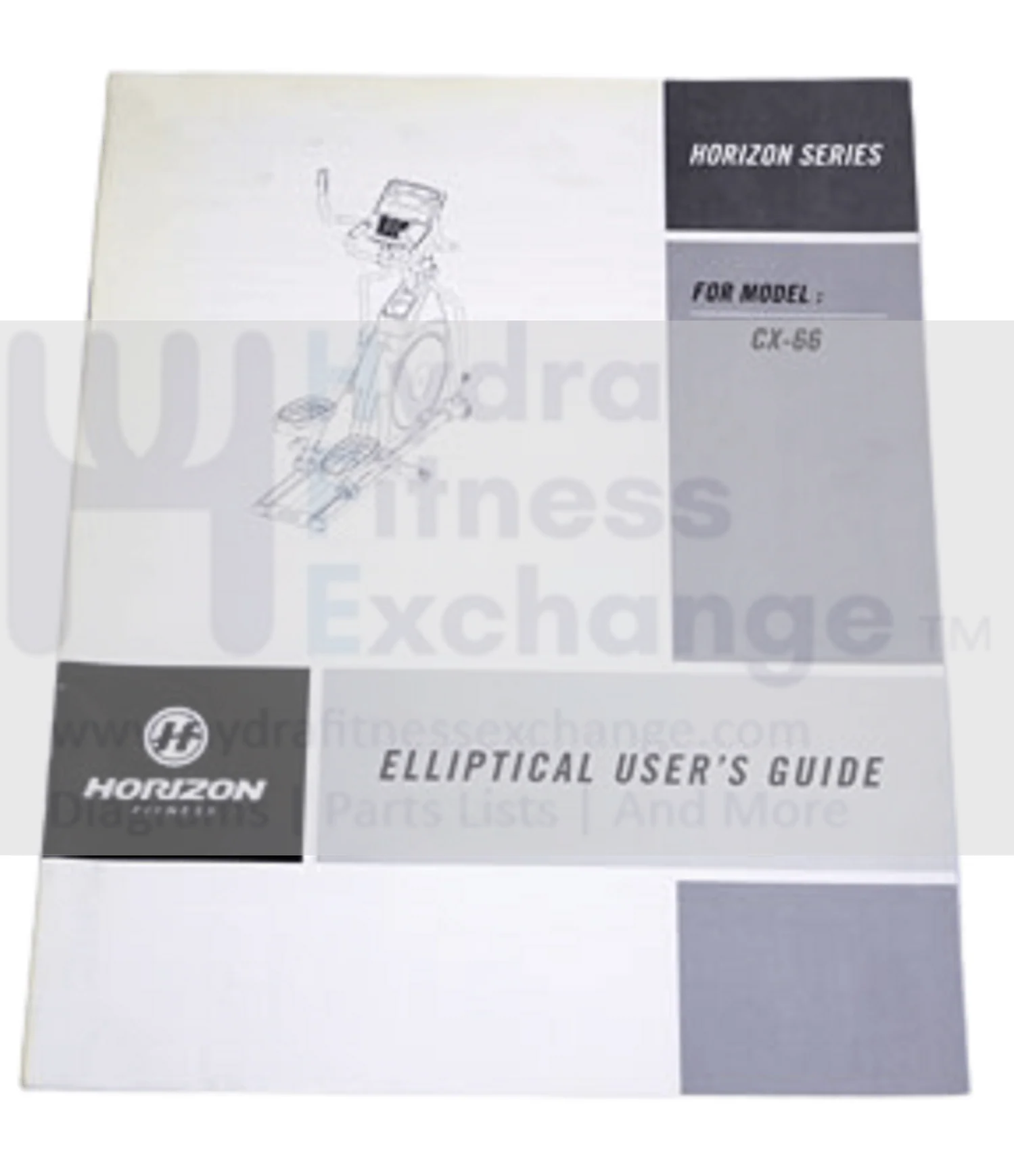 Horizon Fitness CX66 - EP180B Elliptical Owner's User's Manual 080121