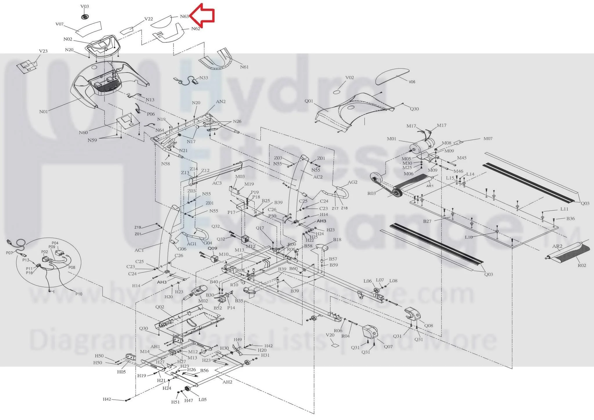 Horizon Fitness DT680 Treadmill Display Console Overlay 049189-AX - Image 3
