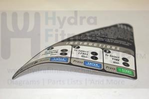 Horizon Fitness DT850 Treadmill Decal Console Instructions 021541-AX - Image 2