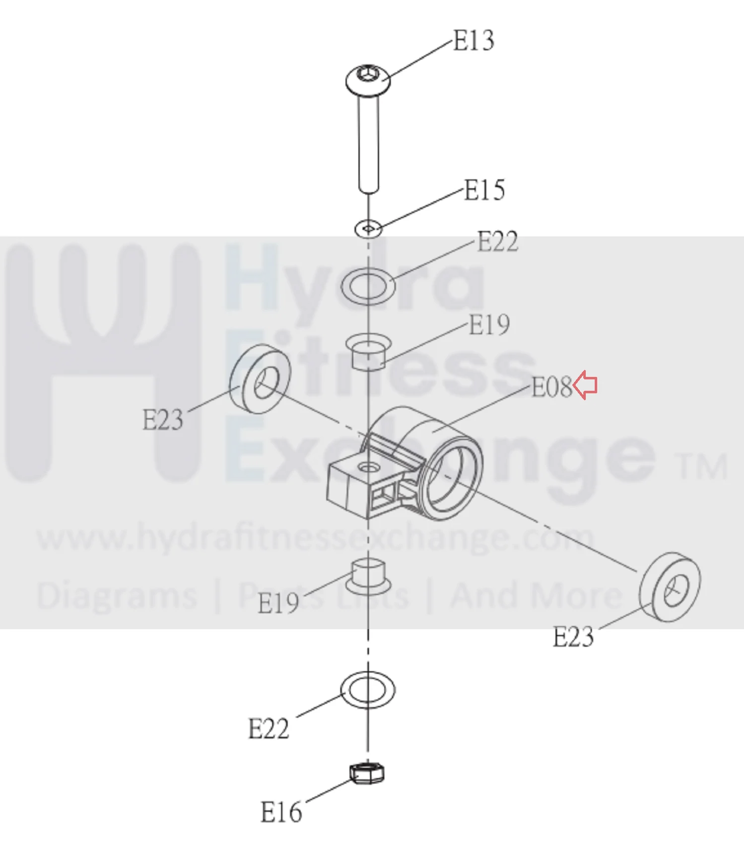 Horizon Fitness E1100GS - EP518 Elliptical Crank Pin Sleeve - Image 2