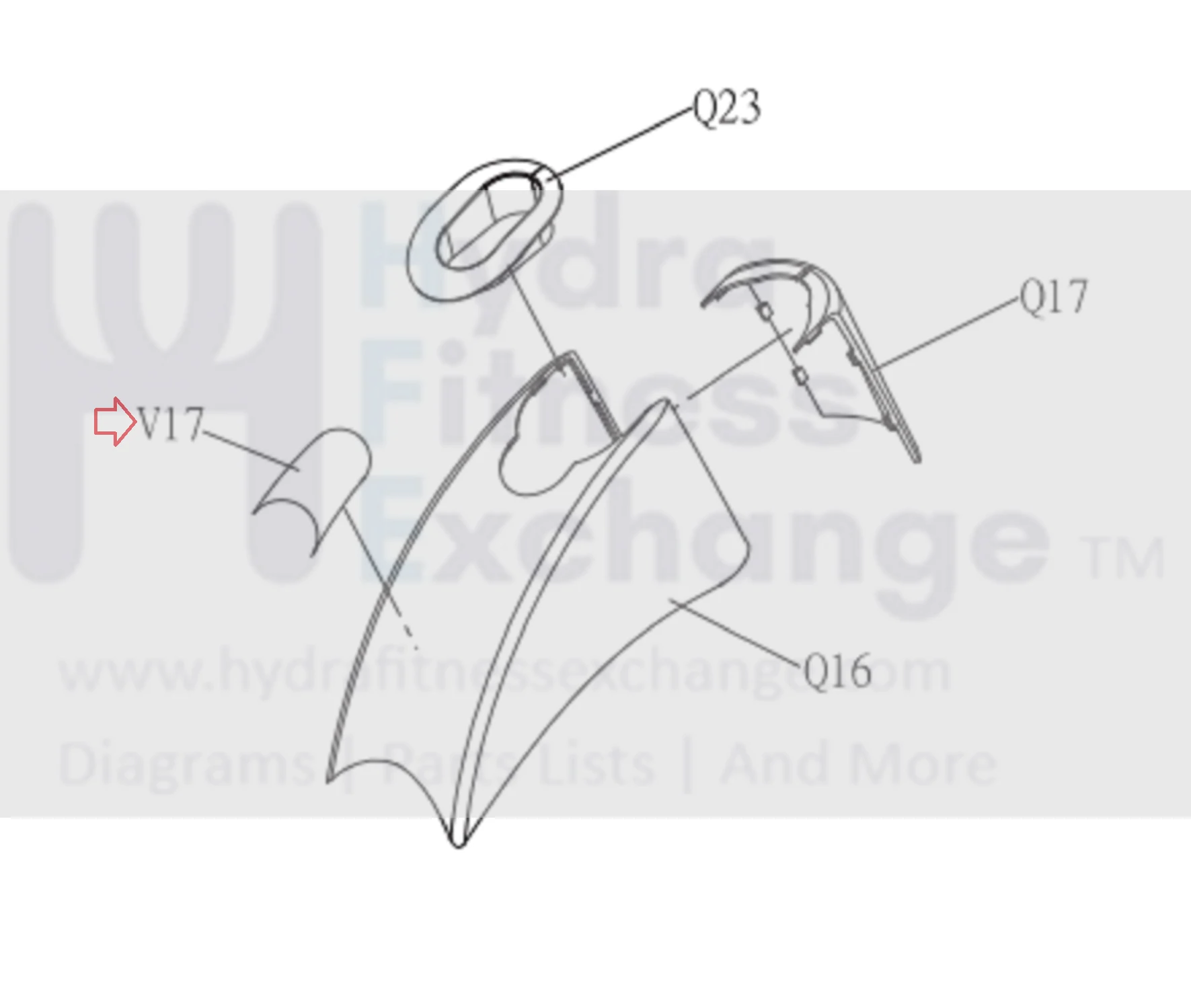 Horizon Fitness E1100GS EX-68 Elliptical Console Mast Cover Pop Sticker 1000106901 - Image 2