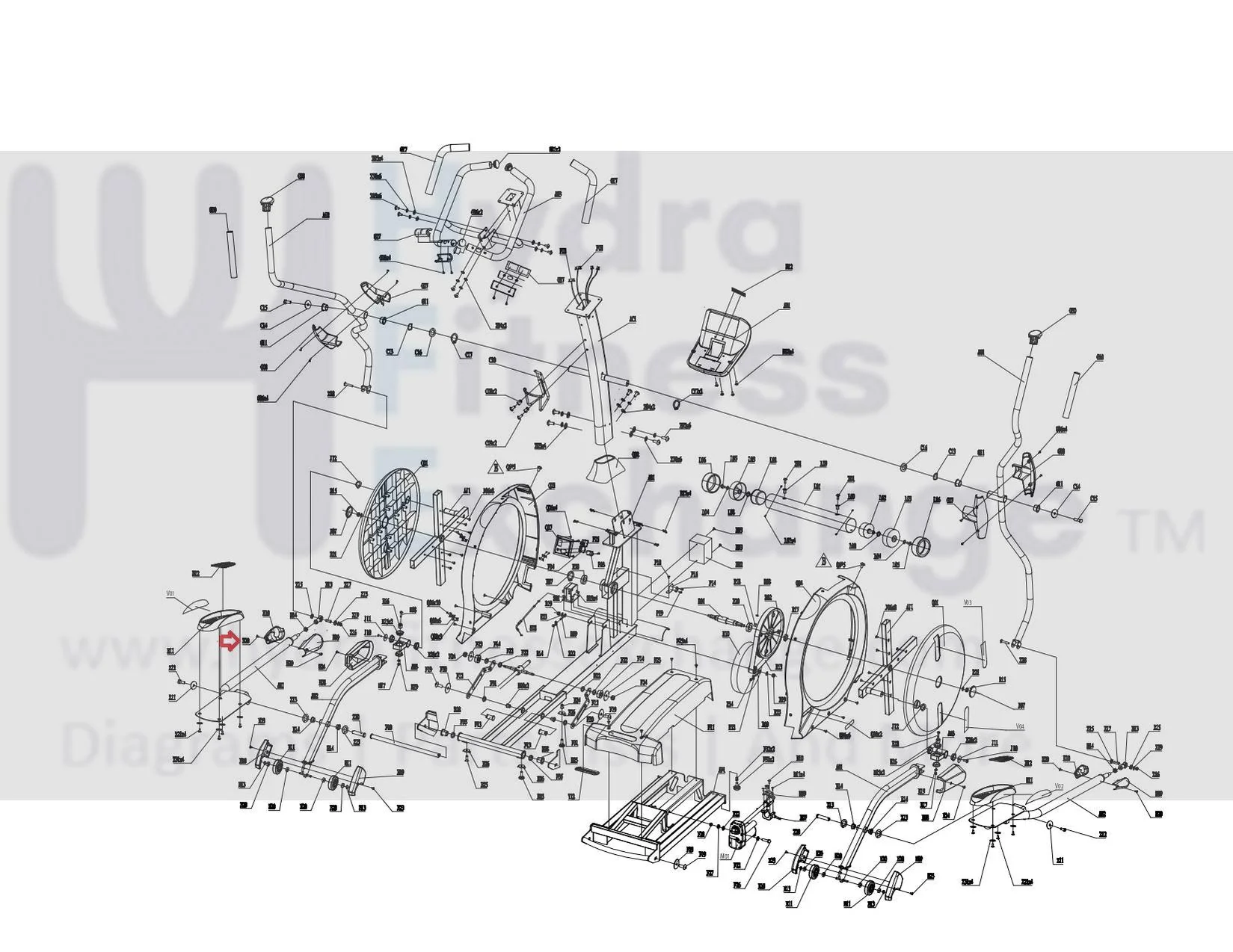Horizon Fitness E1201 E901 J5600 J5800 Elliptical Button Head Phillip Screw M4x0.7Px10L 020039-A - Image 2