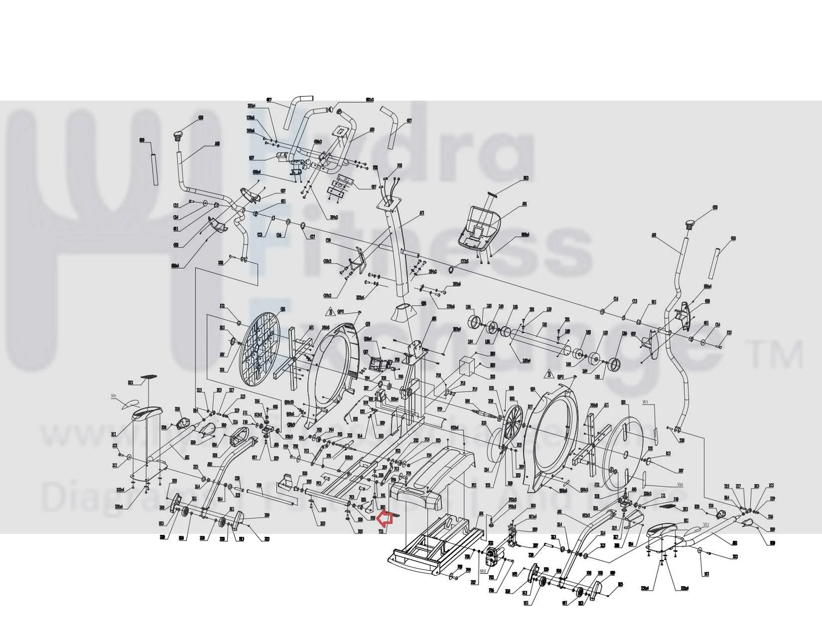Horizon Fitness E1201 EP226 EP226B EP226D EP226C Elliptical Teflon Flat Washer 25.3x35.0x1.0T 029110-AA - Image 2