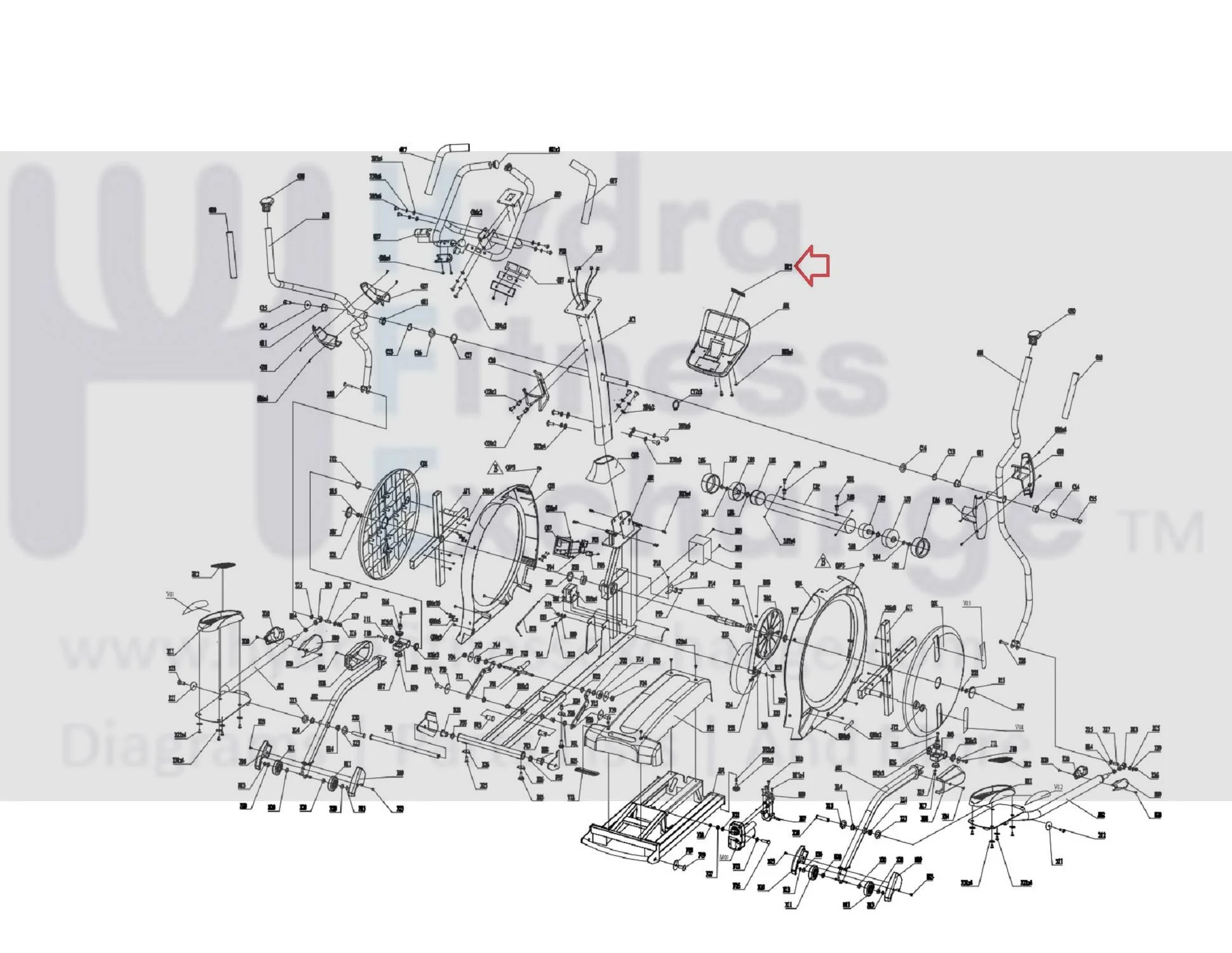Horizon Fitness E1201 T1201 T901 Elliptical Logo Console Decal 097875 - Image 2
