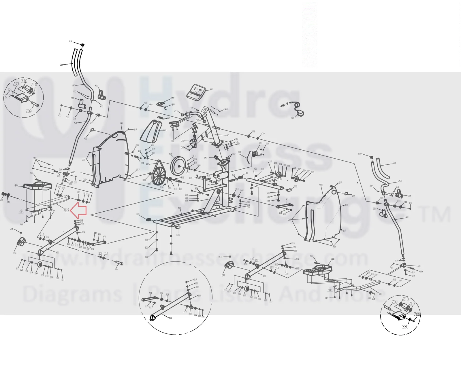 Horizon Fitness E401 - EP503 Elliptical Left Lower Link Arm 100833 - Image 2
