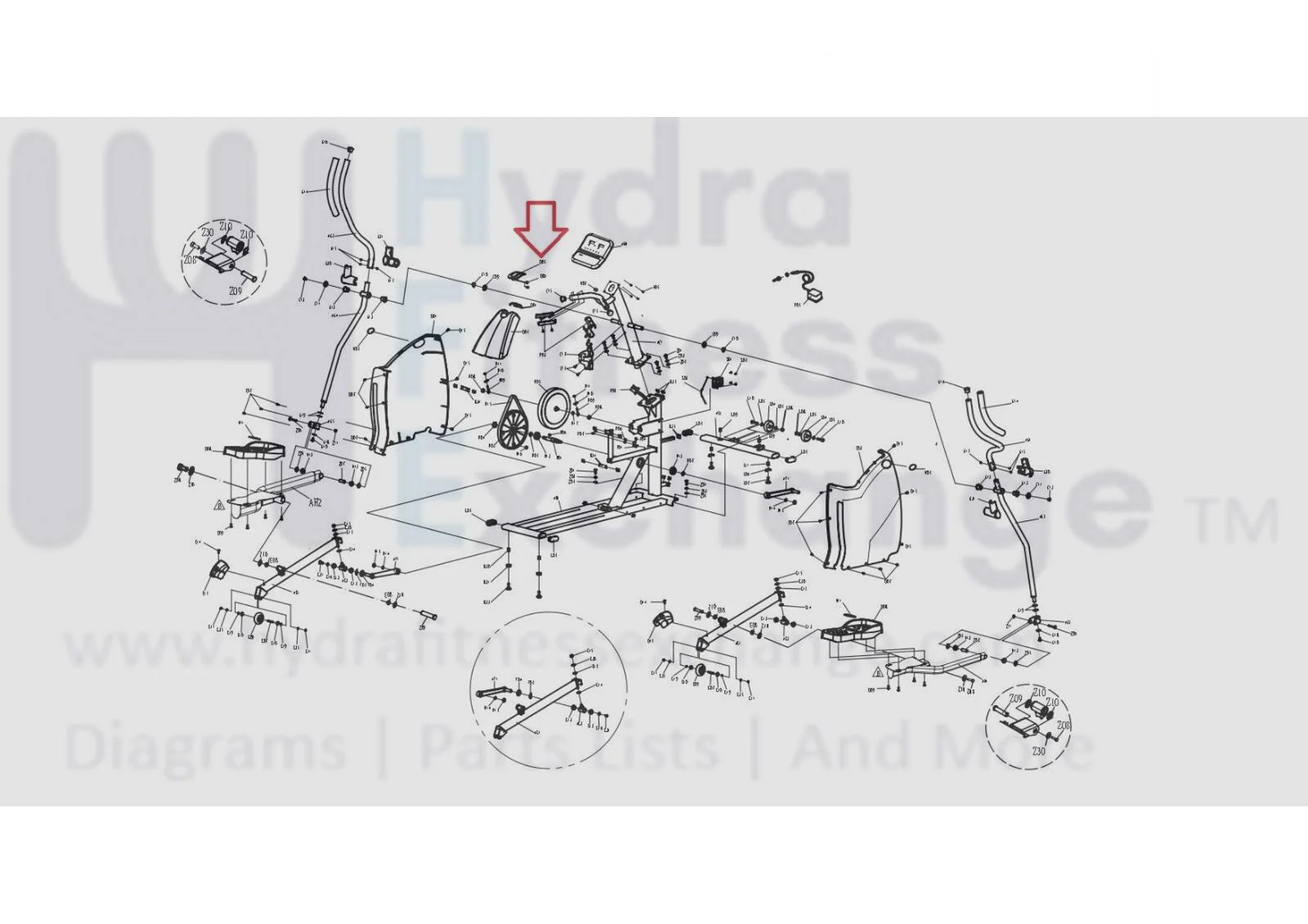 Horizon Fitness E401 EX56 LS625E LS635E Elliptical Console Mast Boot 018800-AC - Image 2