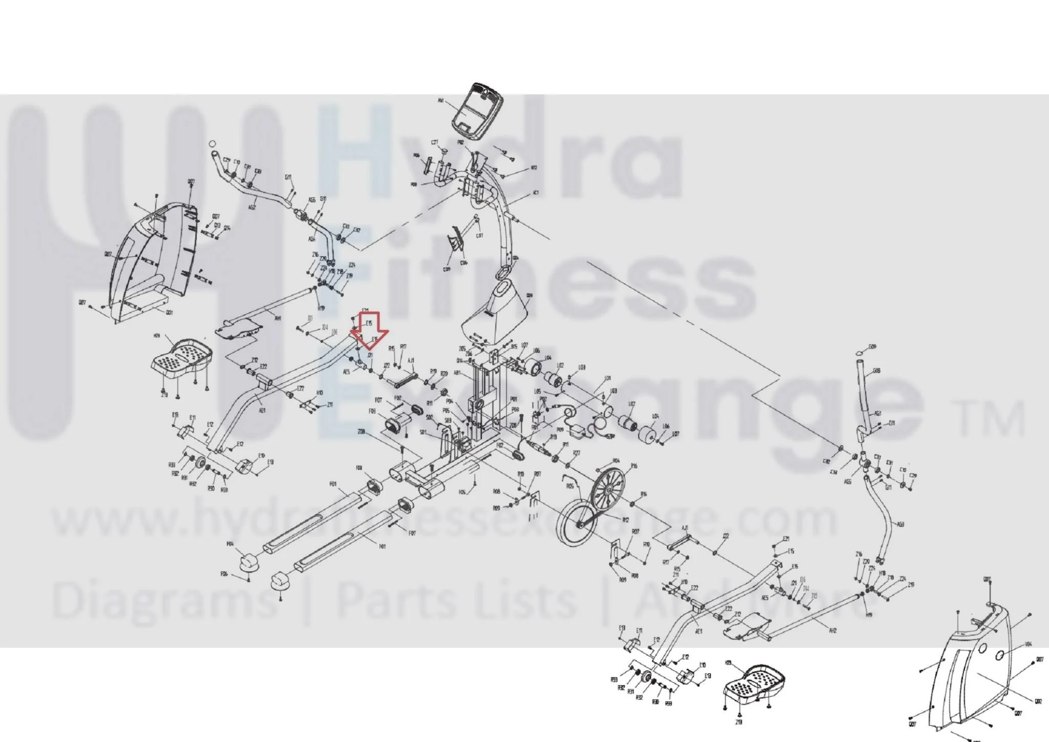 Horizon Fitness E700 - EP194 Elliptical Copper Bushing 28x22x19 - Image 2