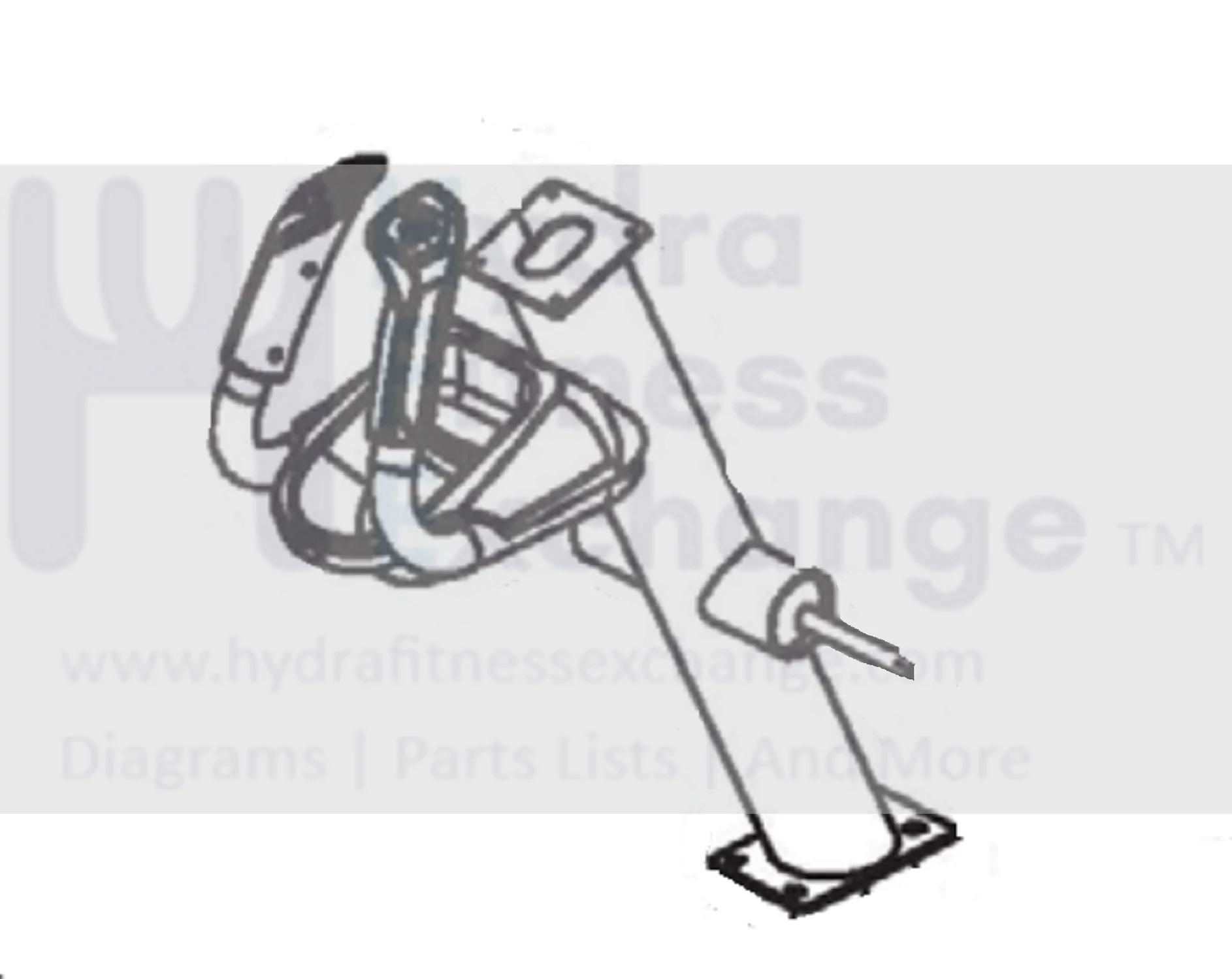 Horizon Fitness E9 - EP586 Elliptical Console Mast Set Semi Assembly 1000348021