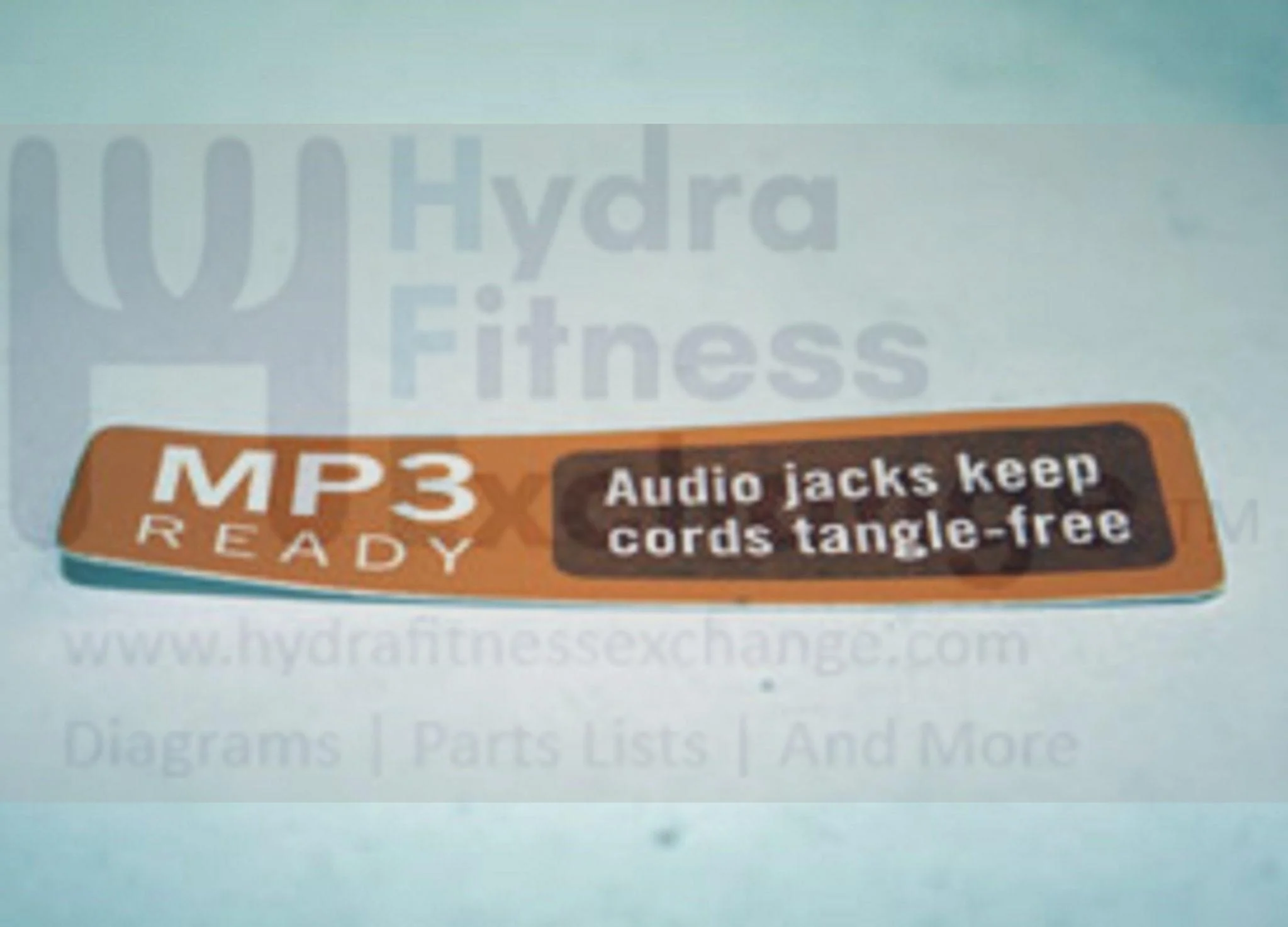 Horizon Fitness E900 - EP177 Elliptical Console MP3 Sticker 078335 - Image 2