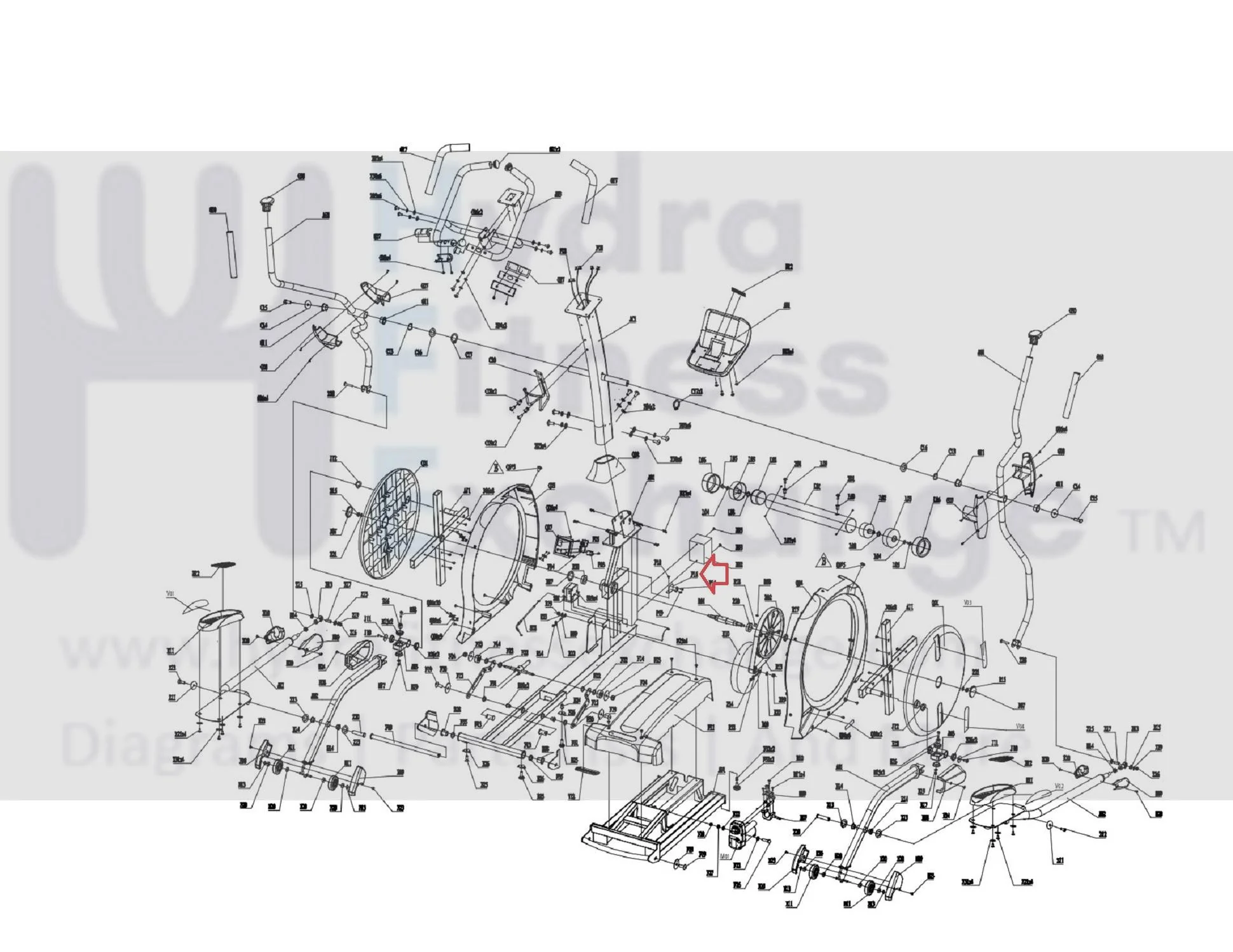 Horizon Fitness E901 E1201 Elliptical Speed Sensor Fix Plate 074727 - Image 2
