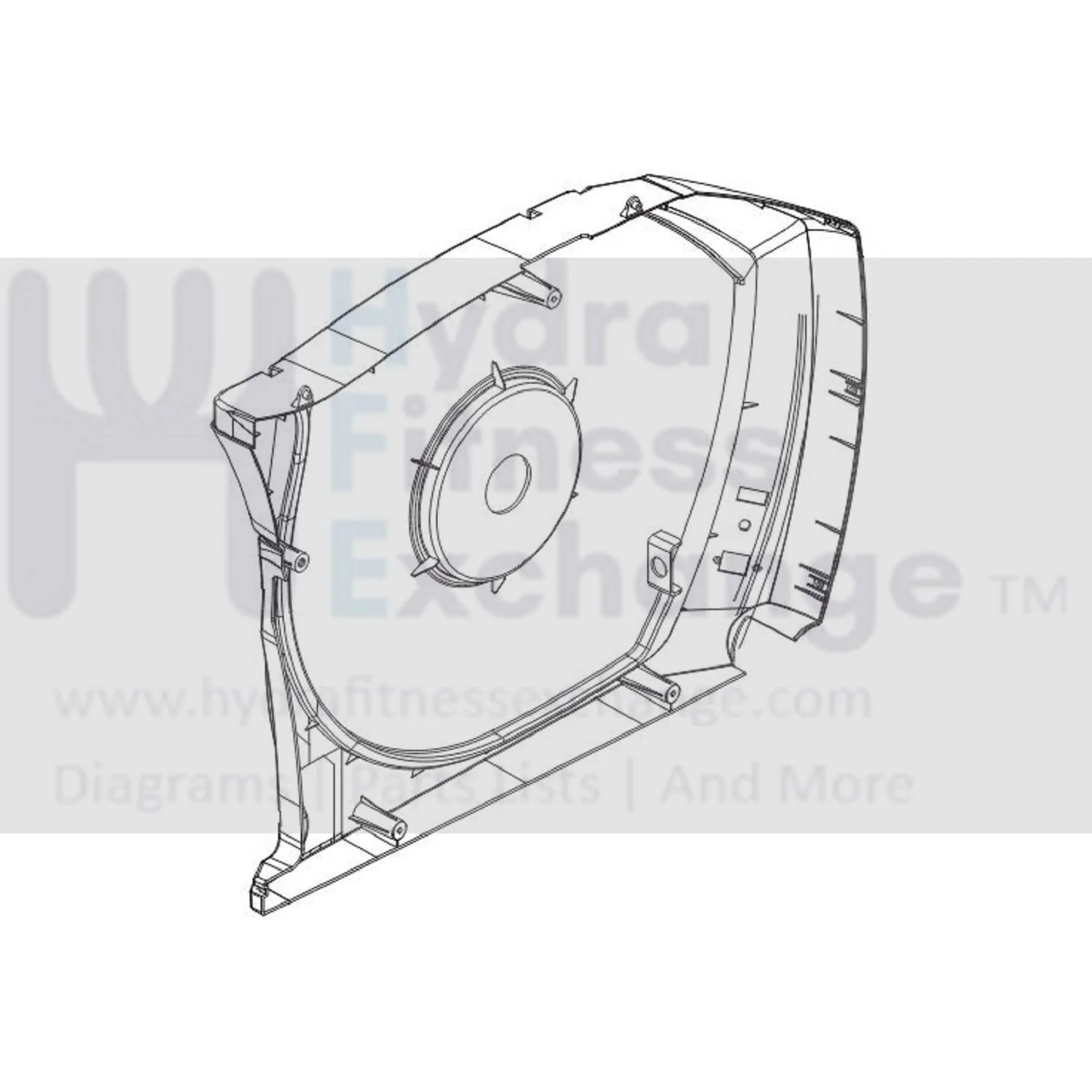Horizon Fitness Elite E7 - EP585 Elliptical Left Side Cover 1000328869