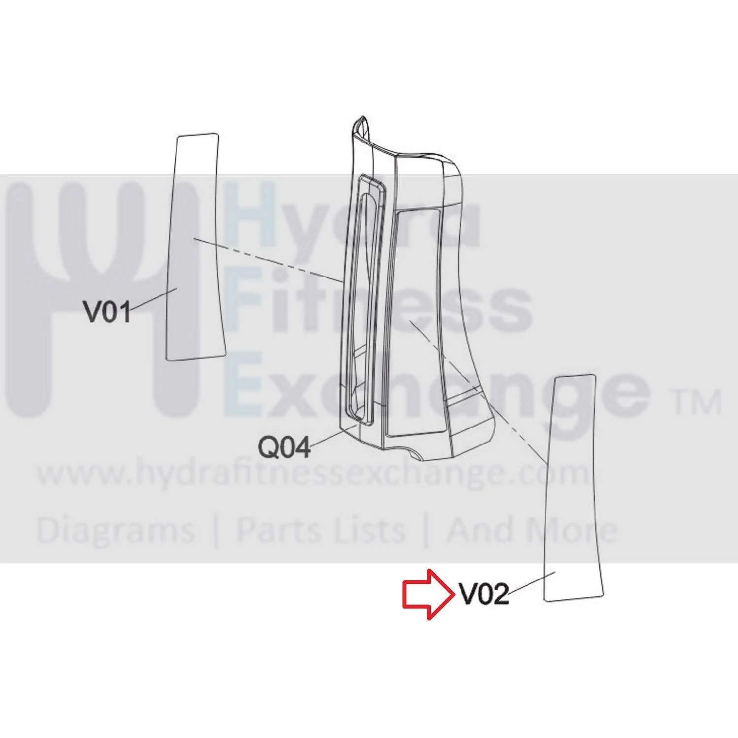 Horizon Fitness Elite E7 - EP585 Elite E9 - EP586 Elliptical Right Adjustable Indication Decal 1000328895 - Image 2