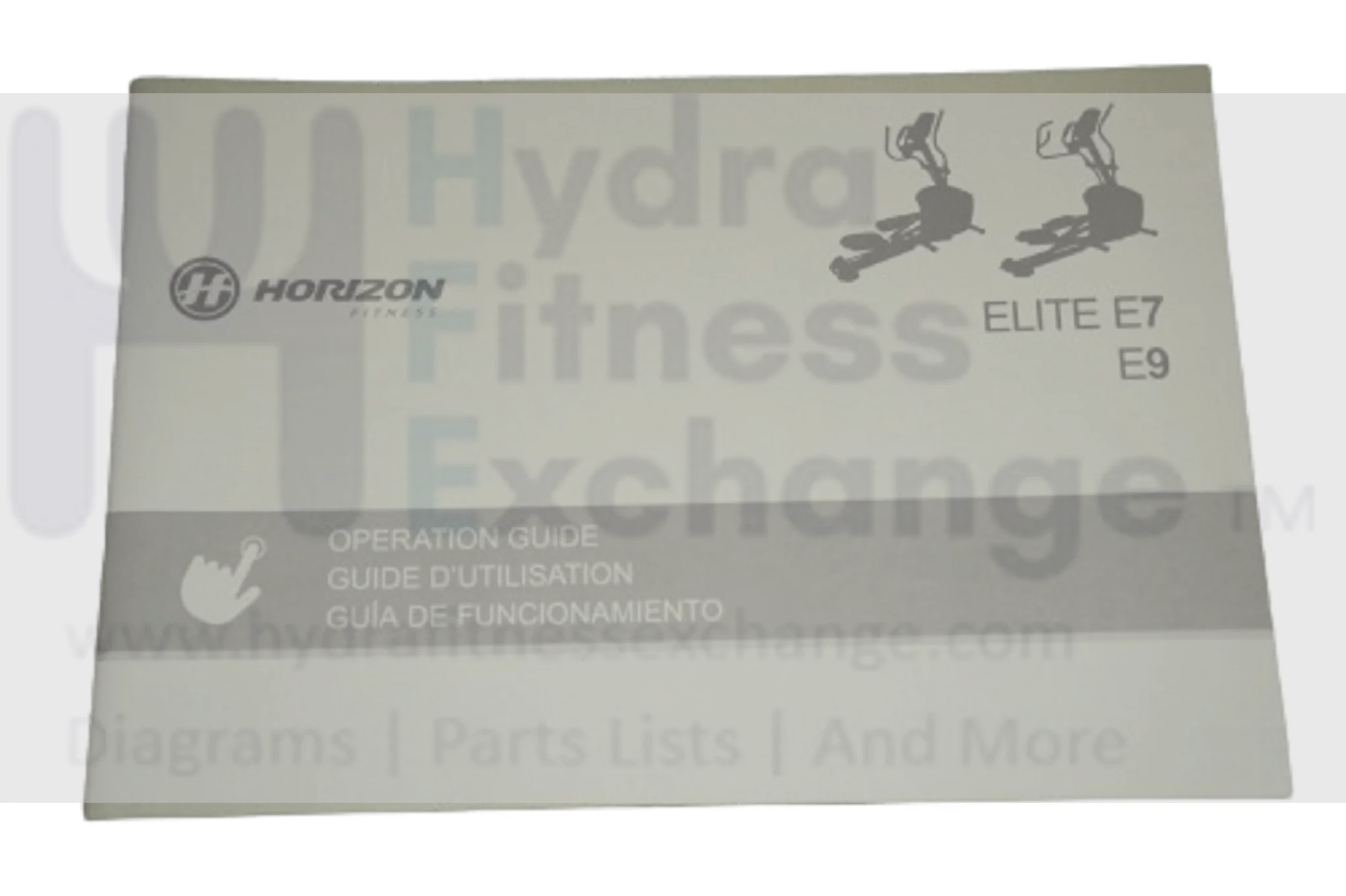 Horizon Fitness Elite E9 - EP586 E7 - EP585  Elliptical Owner's User's Manual 1000348616