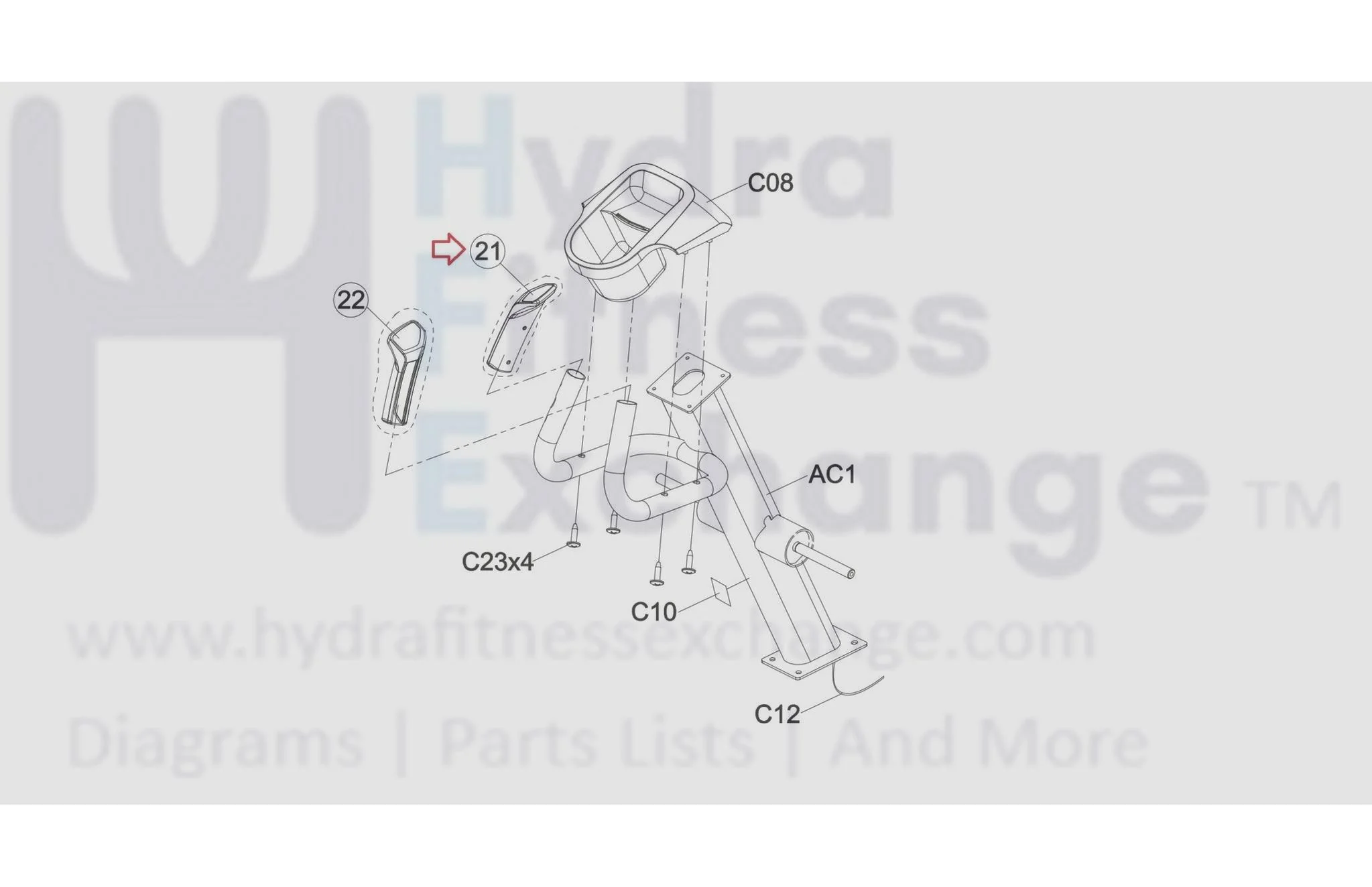Horizon Fitness Elite E9 - EP586 - 2014 Elliptical Left Handlebar Sensor Set Semi Assembly 1000348079 - Image 3