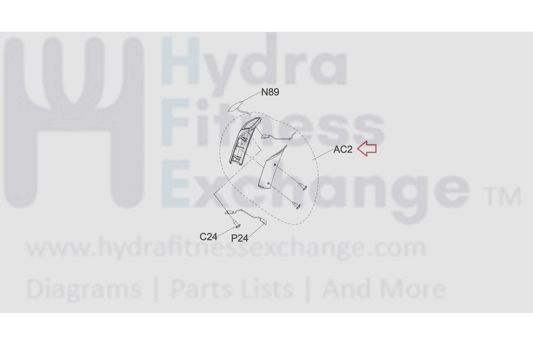 Horizon Fitness Elite E9 - EP586 Elliptical Left Handlebar Sensor Set 1000337606 - Image 3
