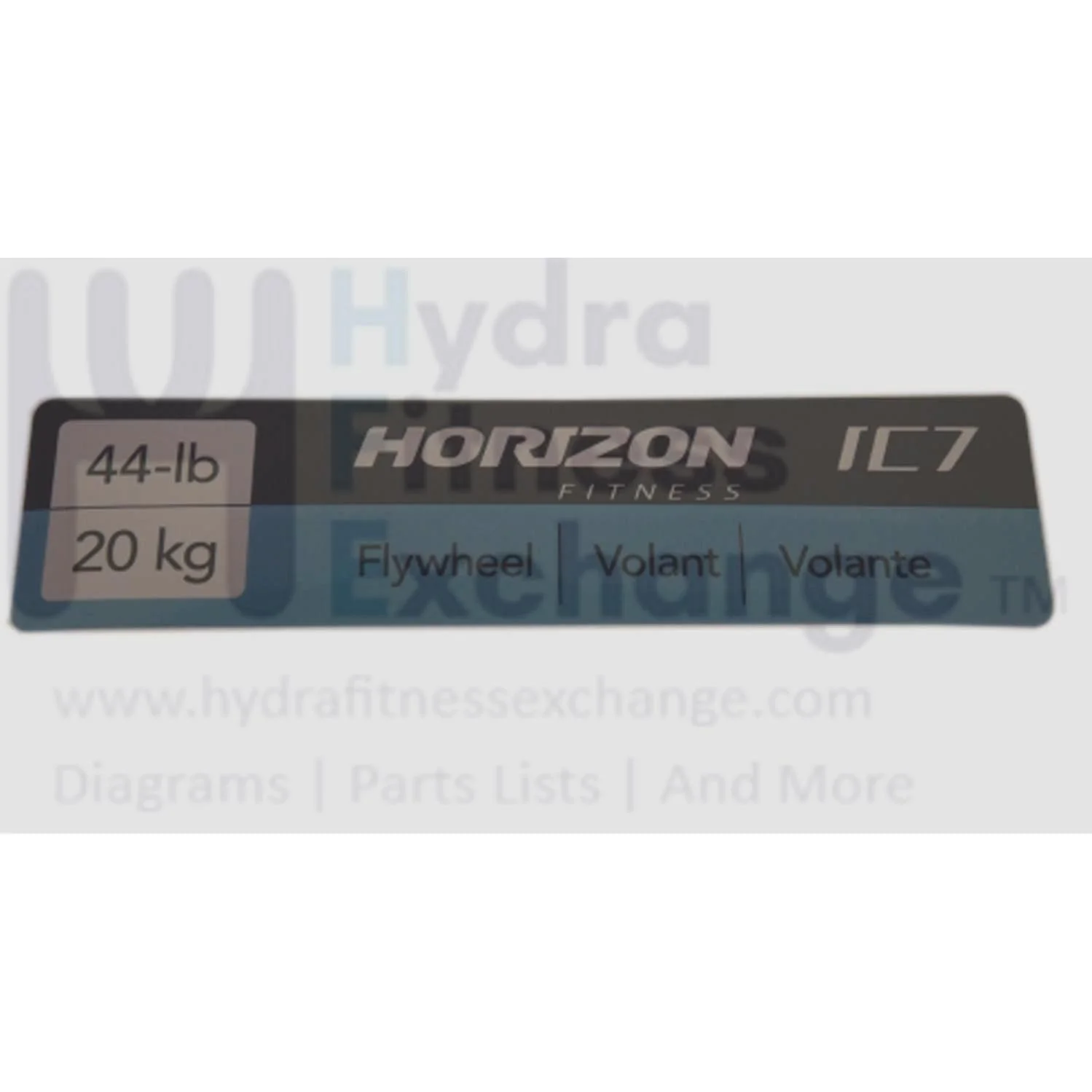 Horizon Fitness Elite IC7 - FC035 Stationary Bike Left Sweat Guard Decal 1000352264