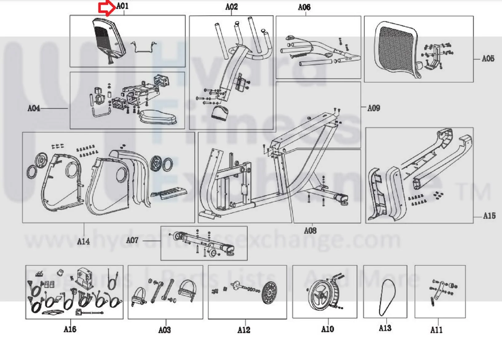 Horizon Fitness Elite R7 - RB018 Stationary Bike Display Console Assembly - Image 2