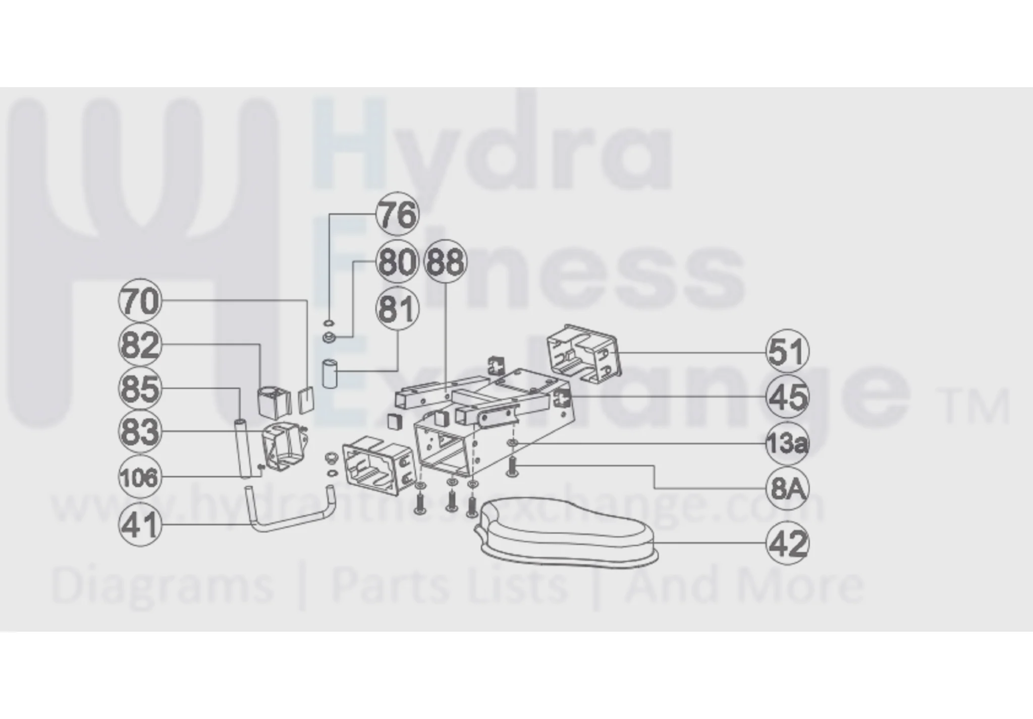 Horizon Fitness Elite R7 - RB018 Stationary Bike Seat Post Adjustment Set 1000353770