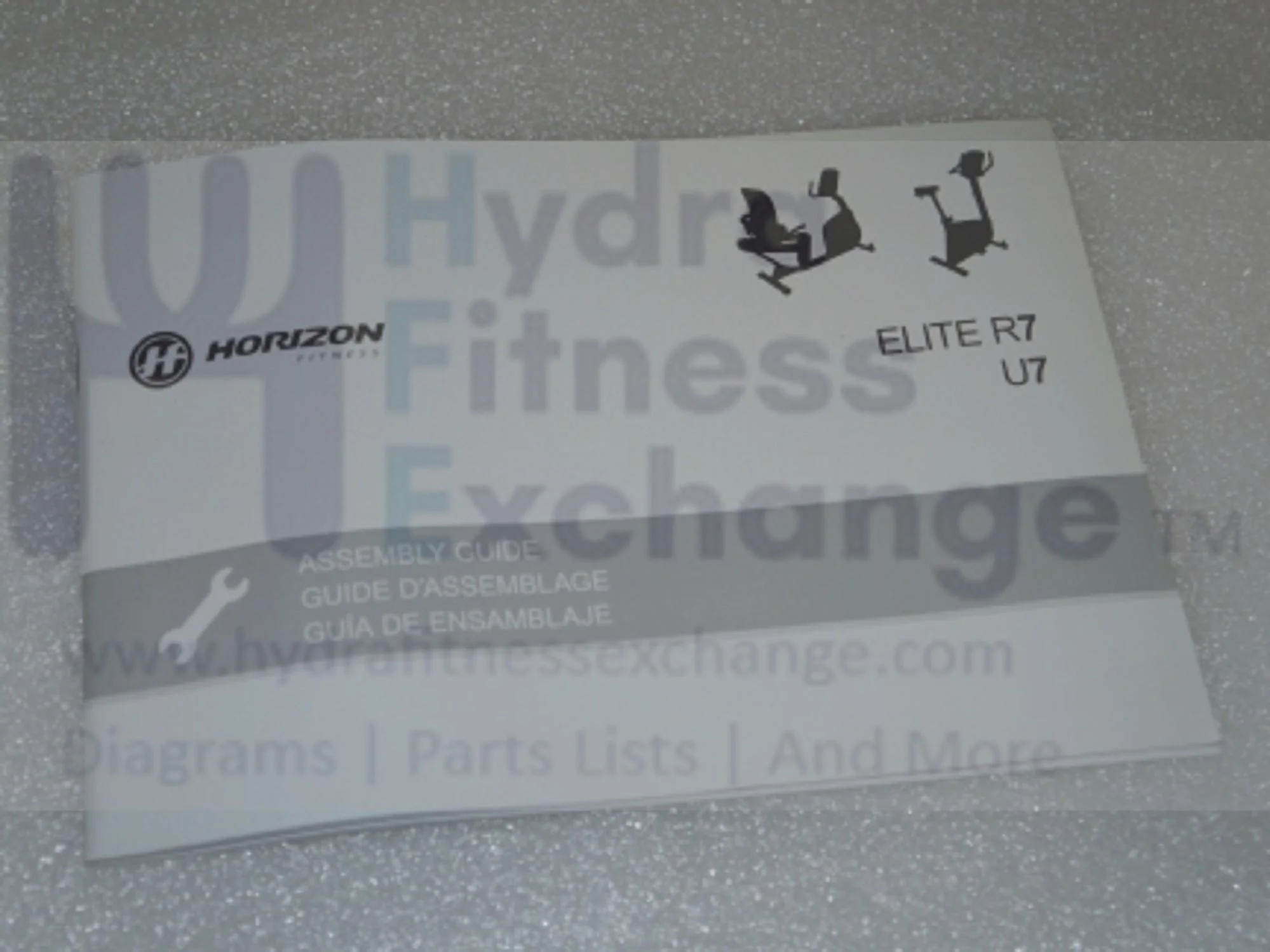 Horizon Fitness Elite R7 RB018 U7 UB Stationary Bike Owner User's Manual 1000352960 - Image 2