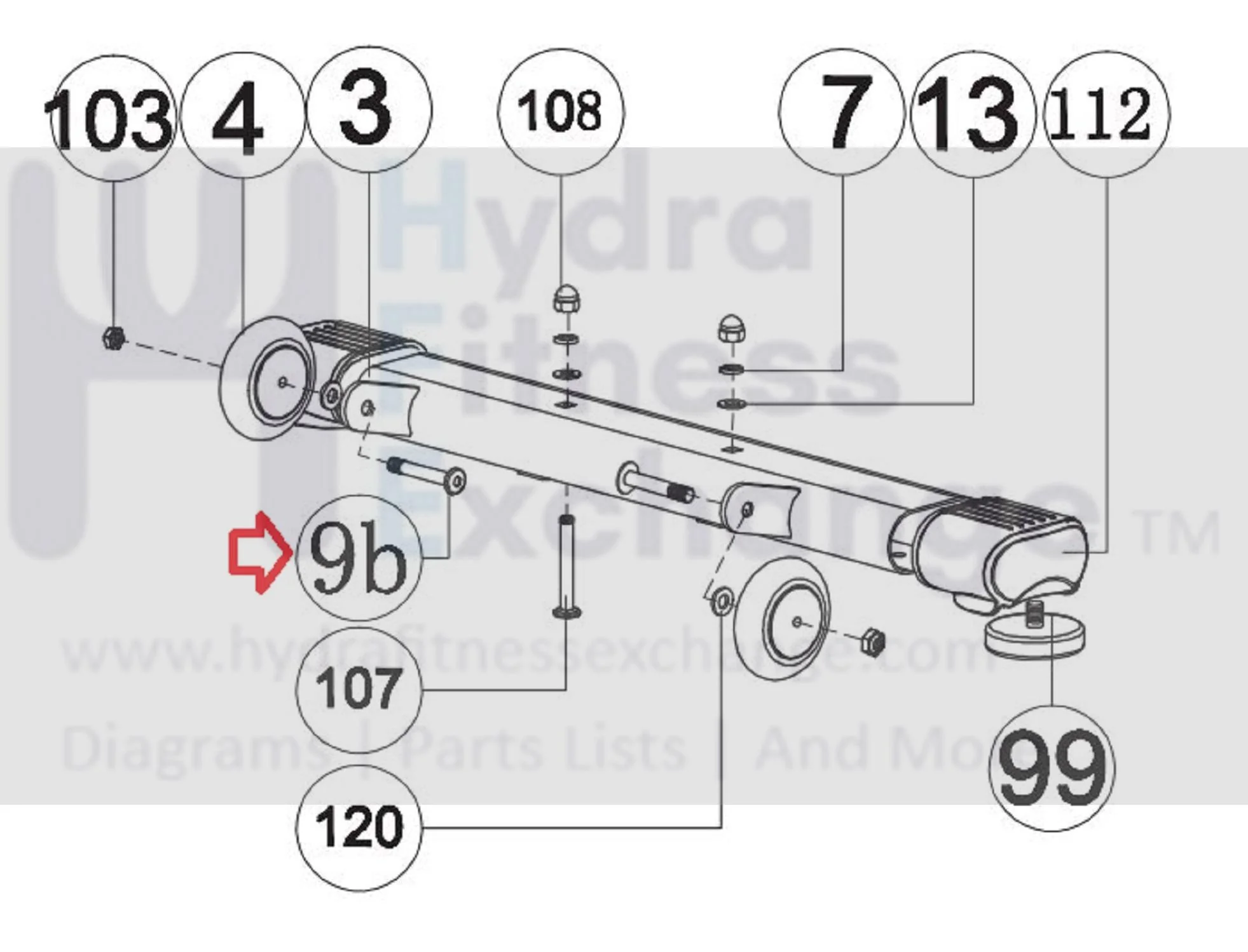 Horizon Fitness Elite R7 U7 UB RB018 Stationary Bike Bolt 1000352910 - Image 3