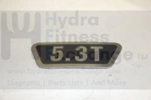 Horizon Fitness Elite Series - 5.3T (TM233) Treadmill Decal Motor Cover 049405-AX - Image 2