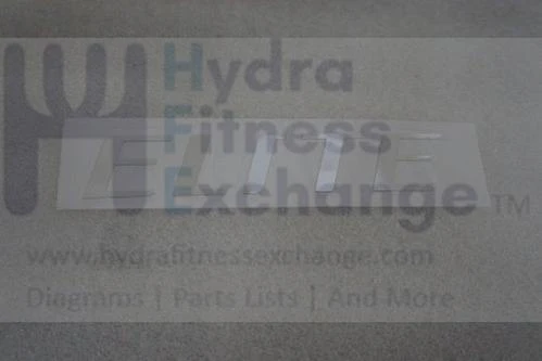 Horizon Fitness Elite T5 T7 T9-02 Treadmill Rear Frame Logo Label 1000337934 - Image 2