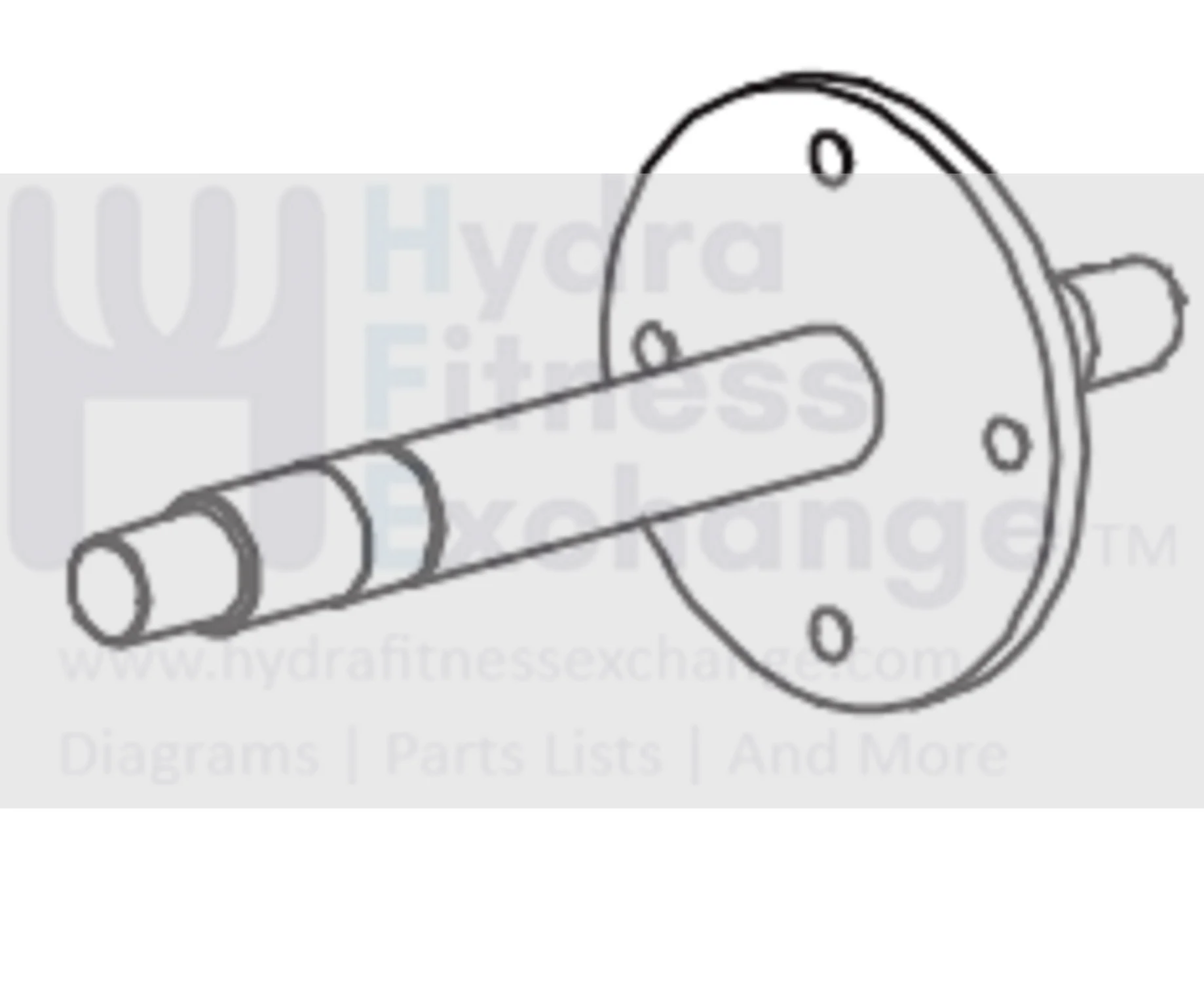 Horizon Fitness Elite U7 - UB Stationary Bike Crank Axle 1000220778