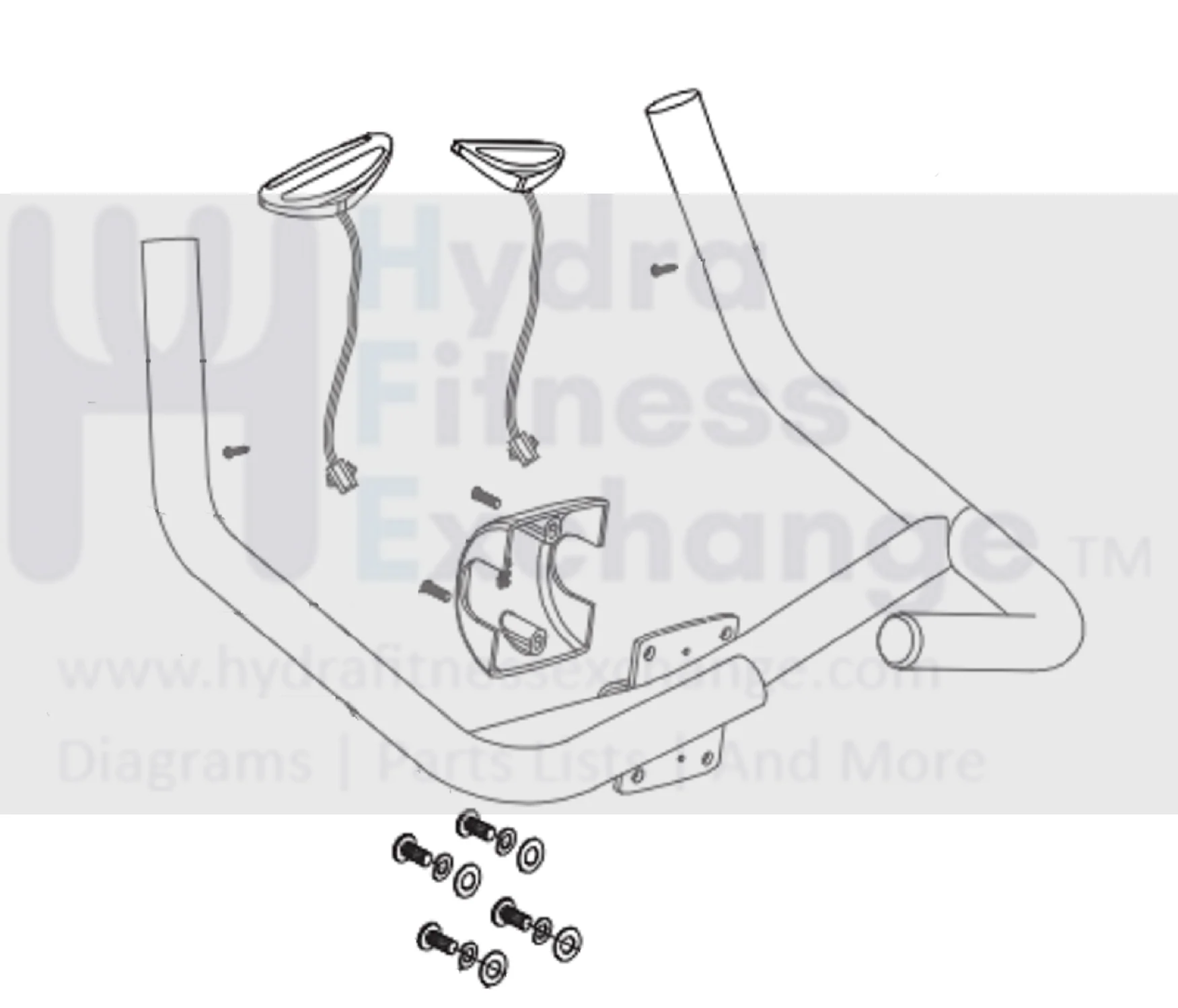 Horizon Fitness Elite U7 - UB Stationary Bike Handlebar Set 1000353787