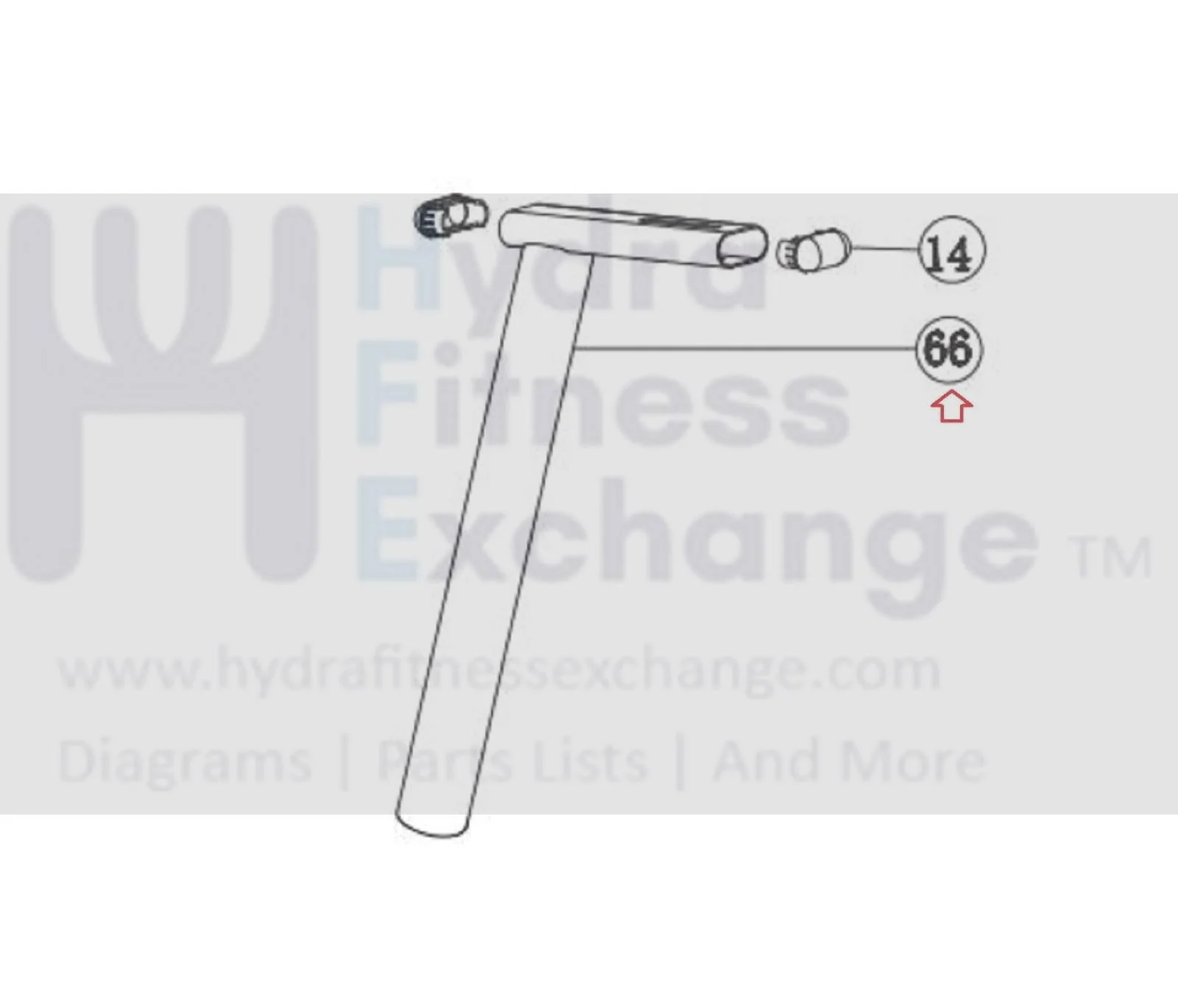 Horizon Fitness Elite U7 - UB Upright Bike Seat Post 1000220748 - Image 2