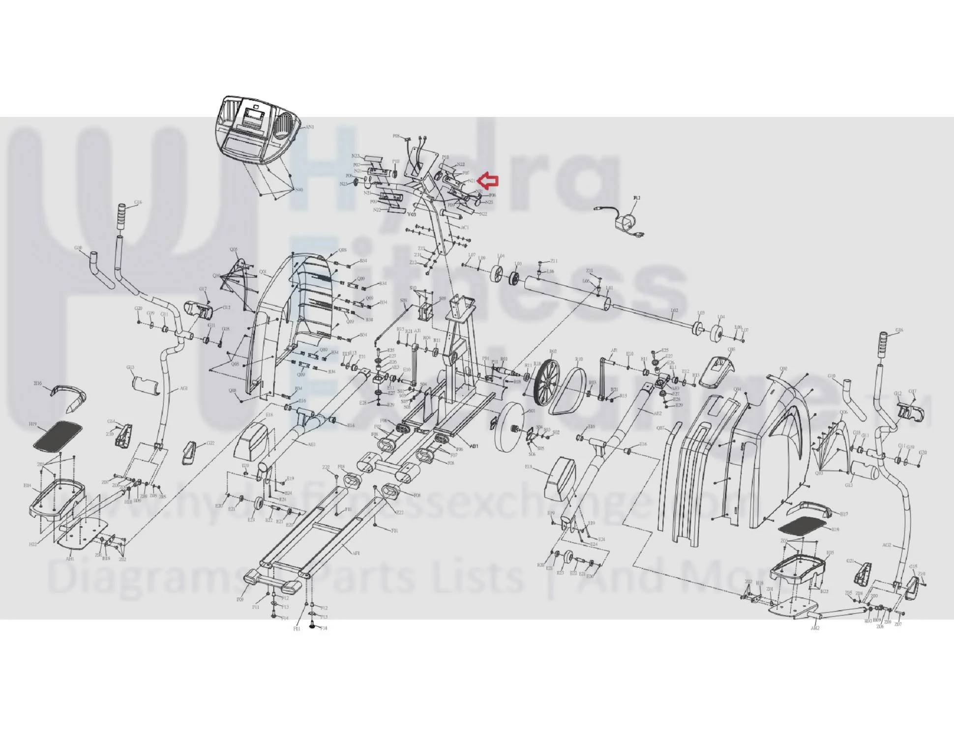 AFG Vision Horizon Fitness Elliptical Heart Rate Pulse Hand Sensor Grip Set 013315-Z - Image 3