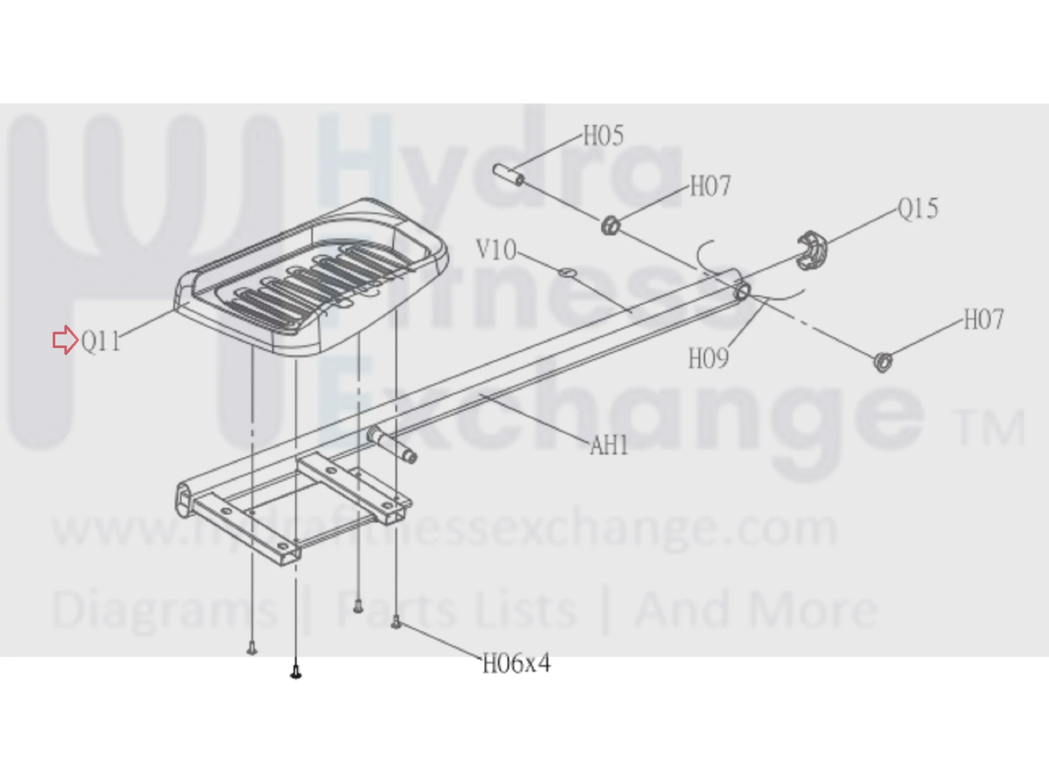 Horizon Fitness CE5.1 CE5.2 E1100GS EX58 EX59-3 EX68 EX69-02 Elliptical Left Foot Pedal Pad 1000200750 - Image 3