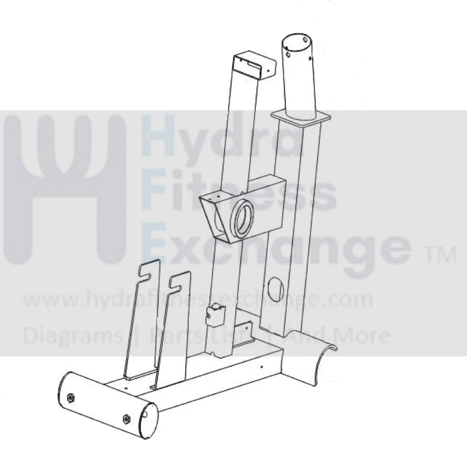 Horizon Fitness Endurance 200 - EP28 Elliptical Frame Welding Set 1000419614