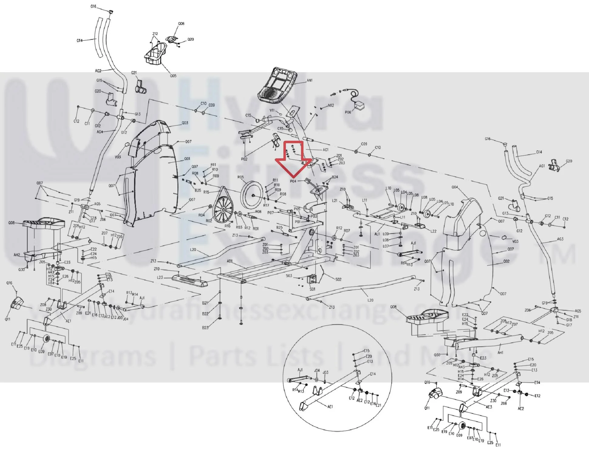 Horizon Fitness EP110 EP111 EP133 Elliptical Display Console Wire Harness 002079-A - Image 3