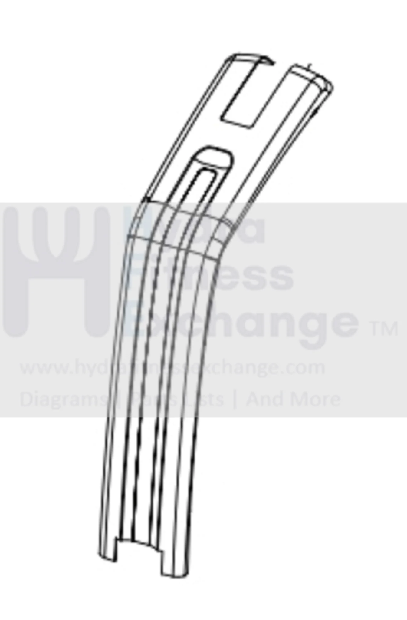 Horizon Fitness EP146 Elliptical Rear Bottom Center Cover 049166-B