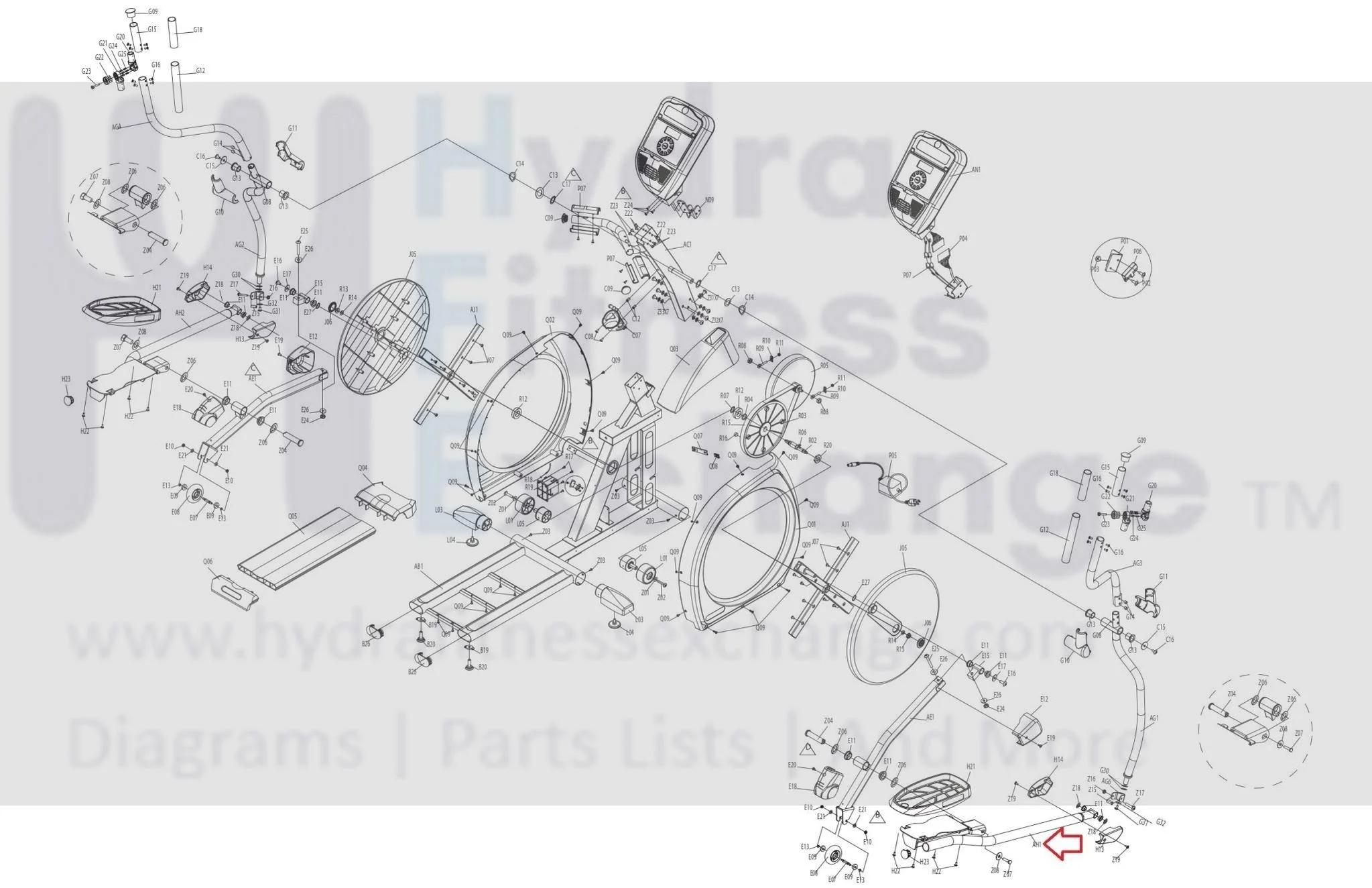 Horizon Fitness EP189 Elliptical Right Lower Link Arm 084119 - Image 3