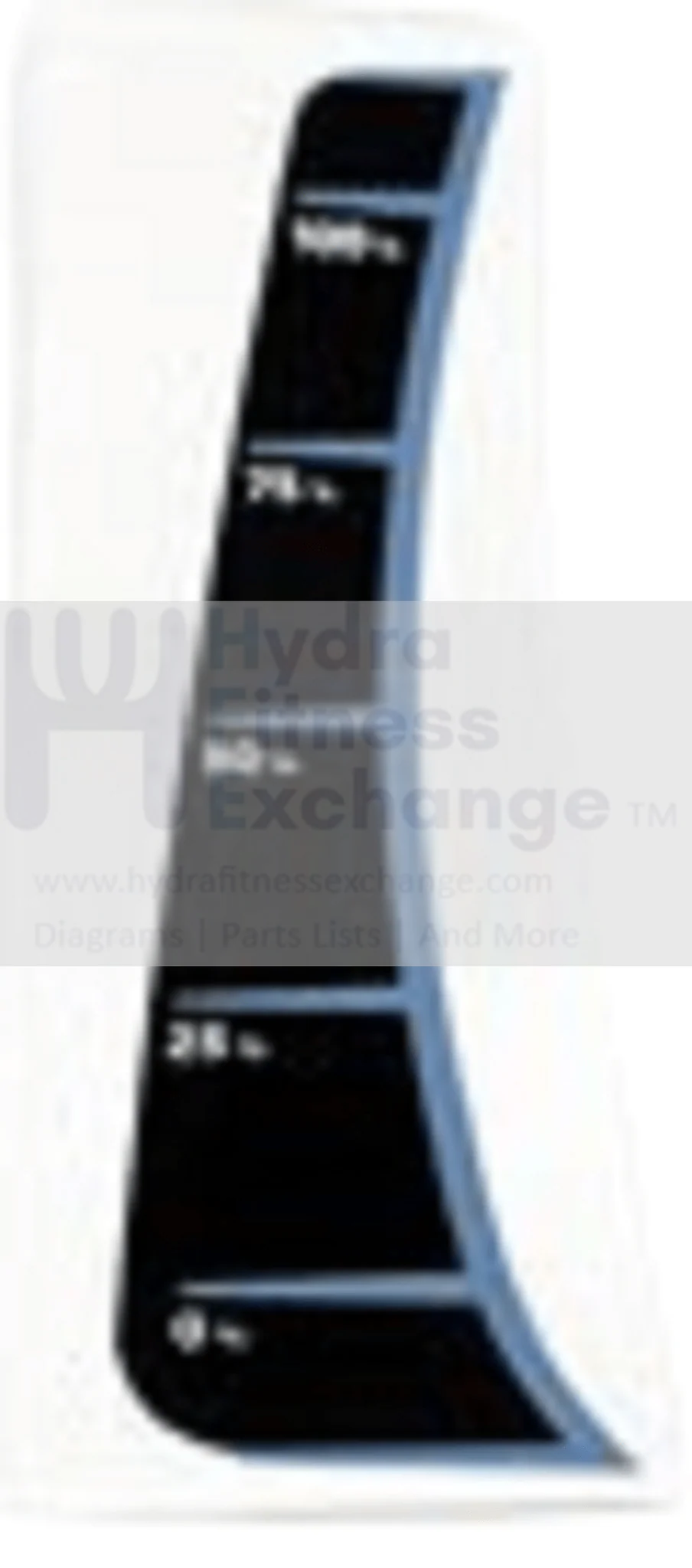 Horizon Fitness EP537 EP565 Elliptical Left Coated ROM Adjustical Direction Label 1000200903