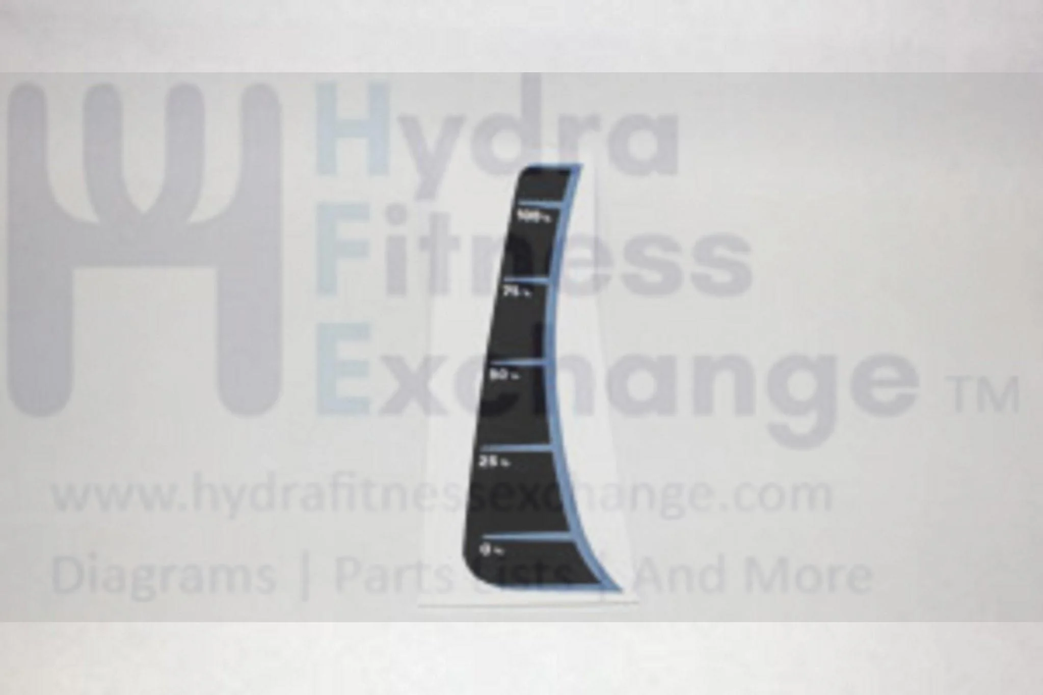Horizon Fitness EP537 EP565 Elliptical Left Coated ROM Adjustical Direction Label 1000200903 - Image 2