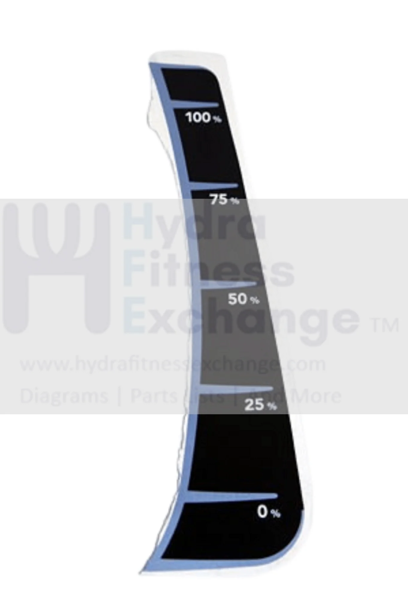 Horizon Fitness EP537 EP565 Elliptical Right Coated ROM Adjustical Direction Label 1000200904