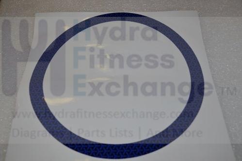 Horizon Fitness EP565 EP566 Elliptical Side Cover Round Decorated Label 1000224543