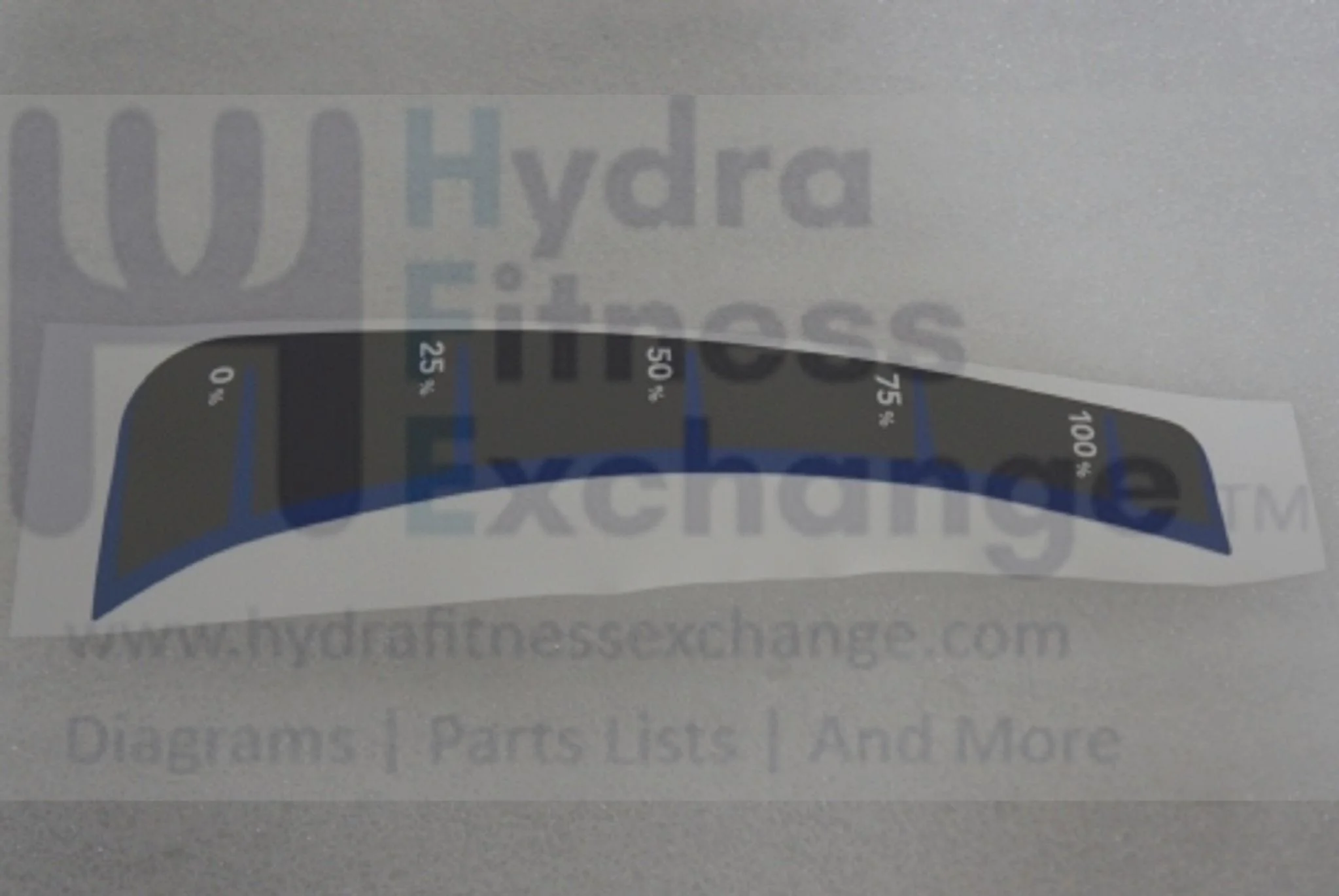 Horizon Fitness EP573D Elliptical Left Coated ROM Adjustical Direction Label 1000224900